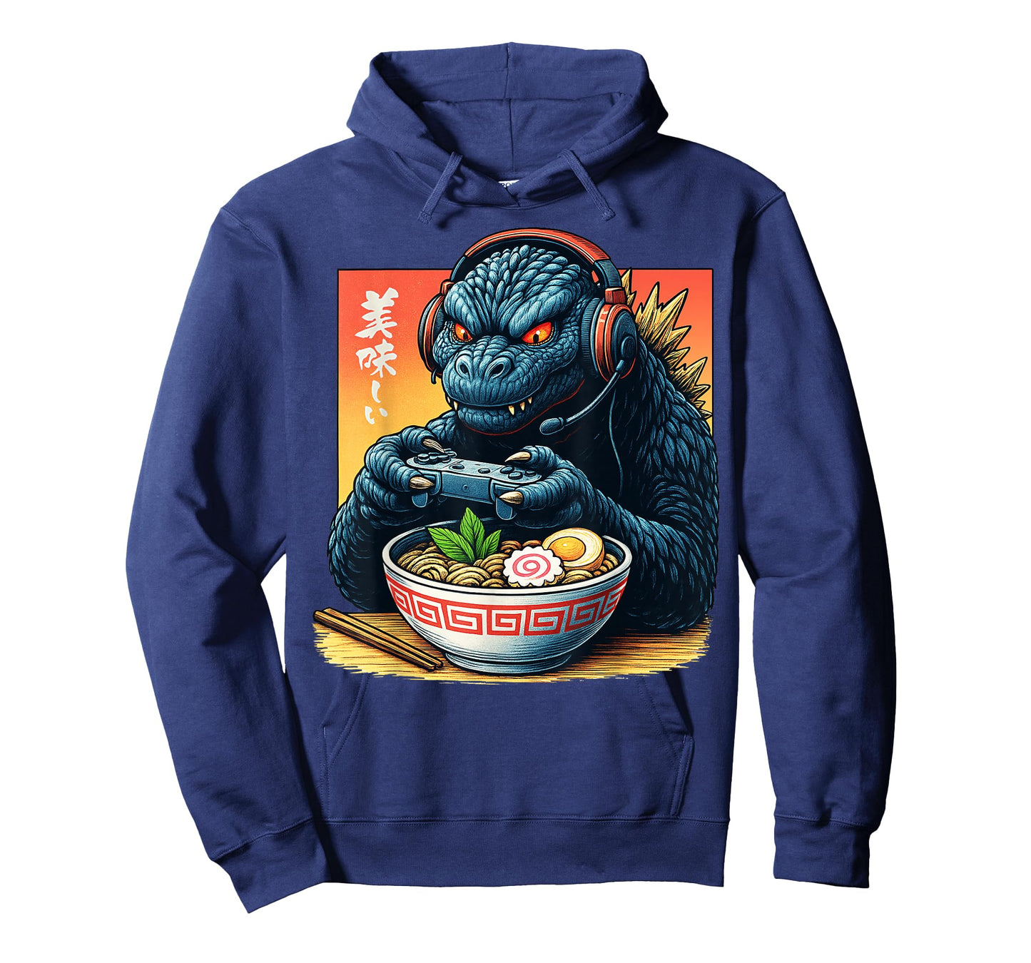Funny Eating Ramen Japanese Monster Game Lover Birthday T-Shirt