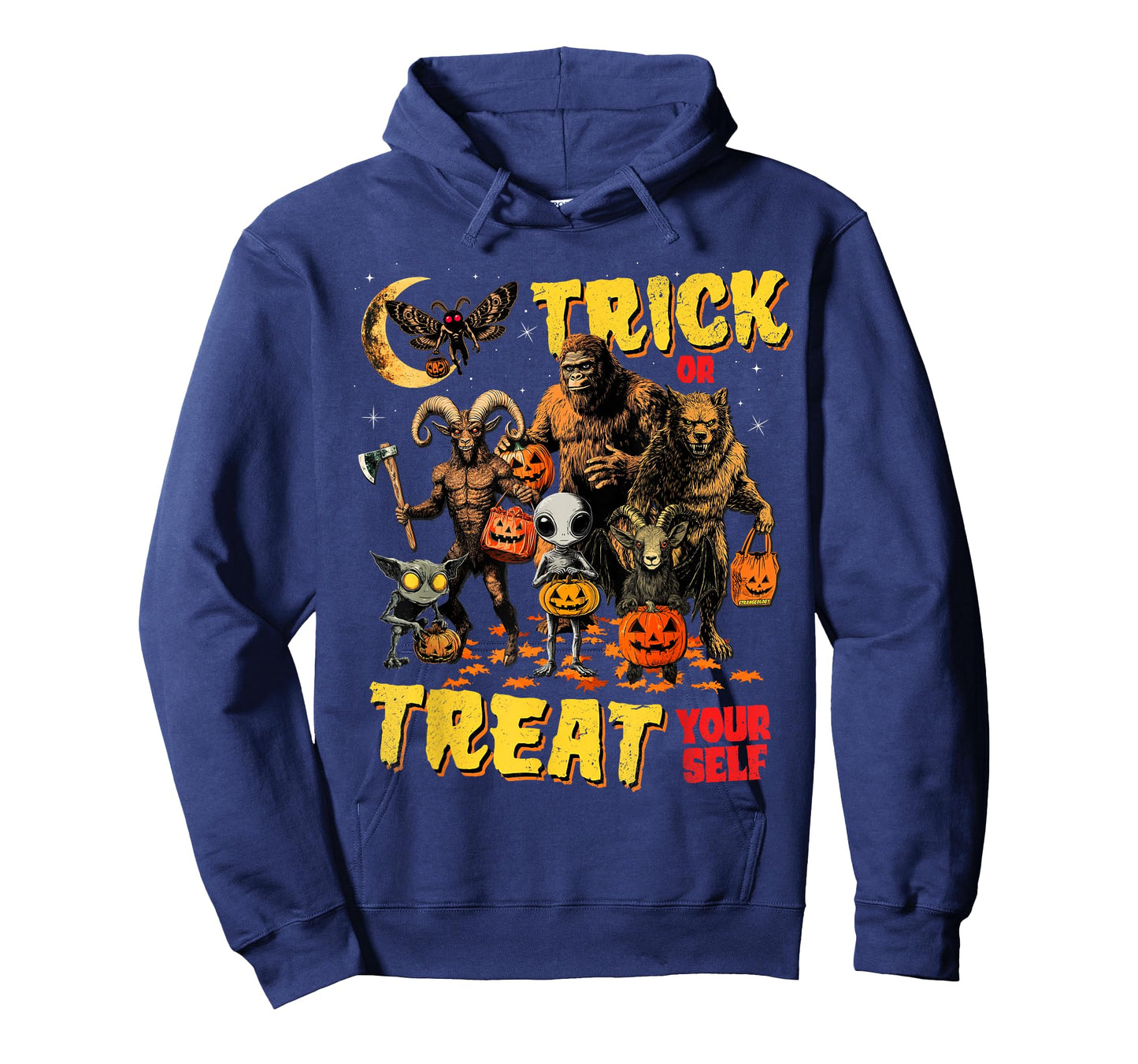 Trick Or Treat Yourself Cryptid Bigfoot Dogman Halloween T-Shirt
