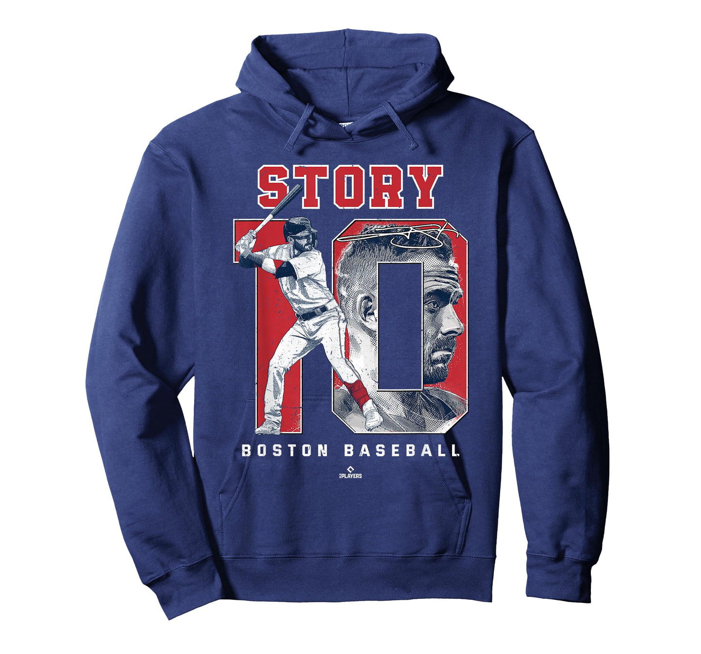 Number and Portrait Trevor Story Boston MLBPA T-Shirt