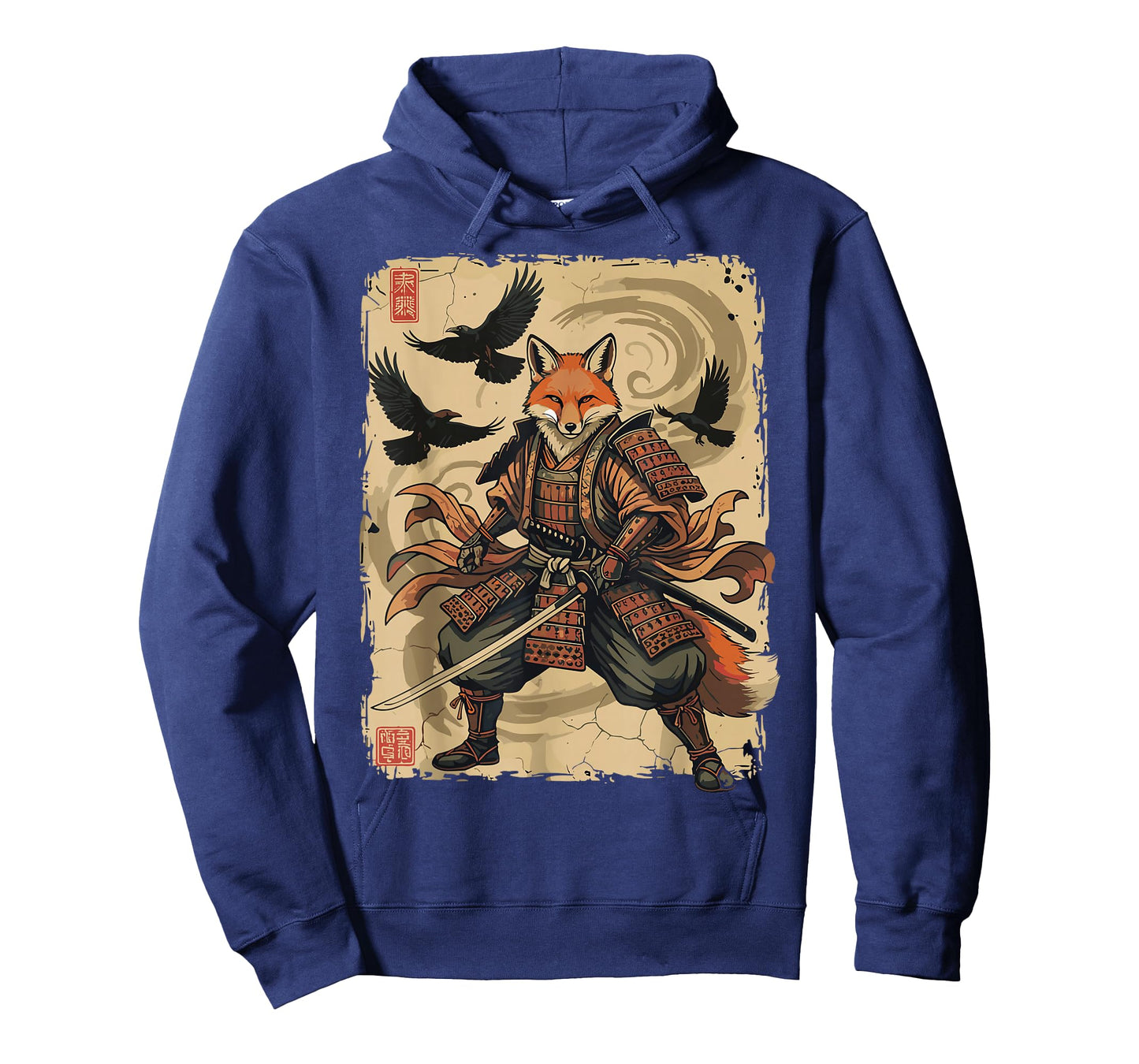 Samurai Fox Shirt Warrior Vintage Graphic Japanese Men Women T-Shirt