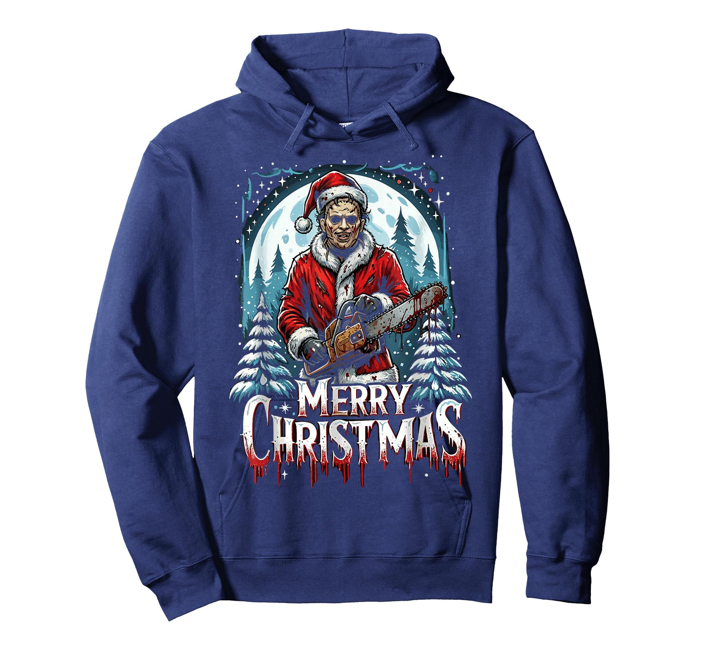 Merry Christmas Festive Slasher Candy Cane Menace T-Shirt