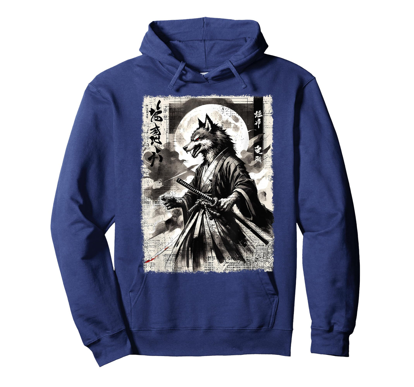 Vintage Wolf Samurai Warrior T-Shirt