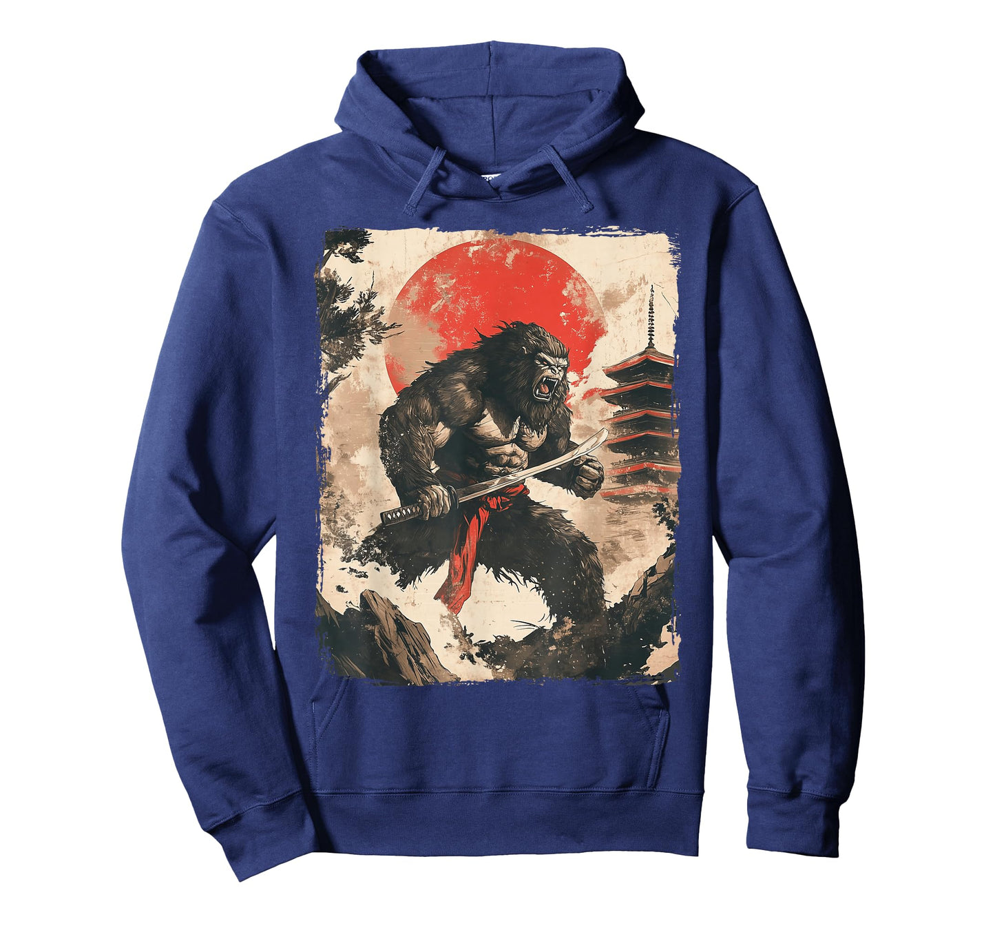 Bigfoot Samurai Japanese Sword Sasquatch T-Shirt