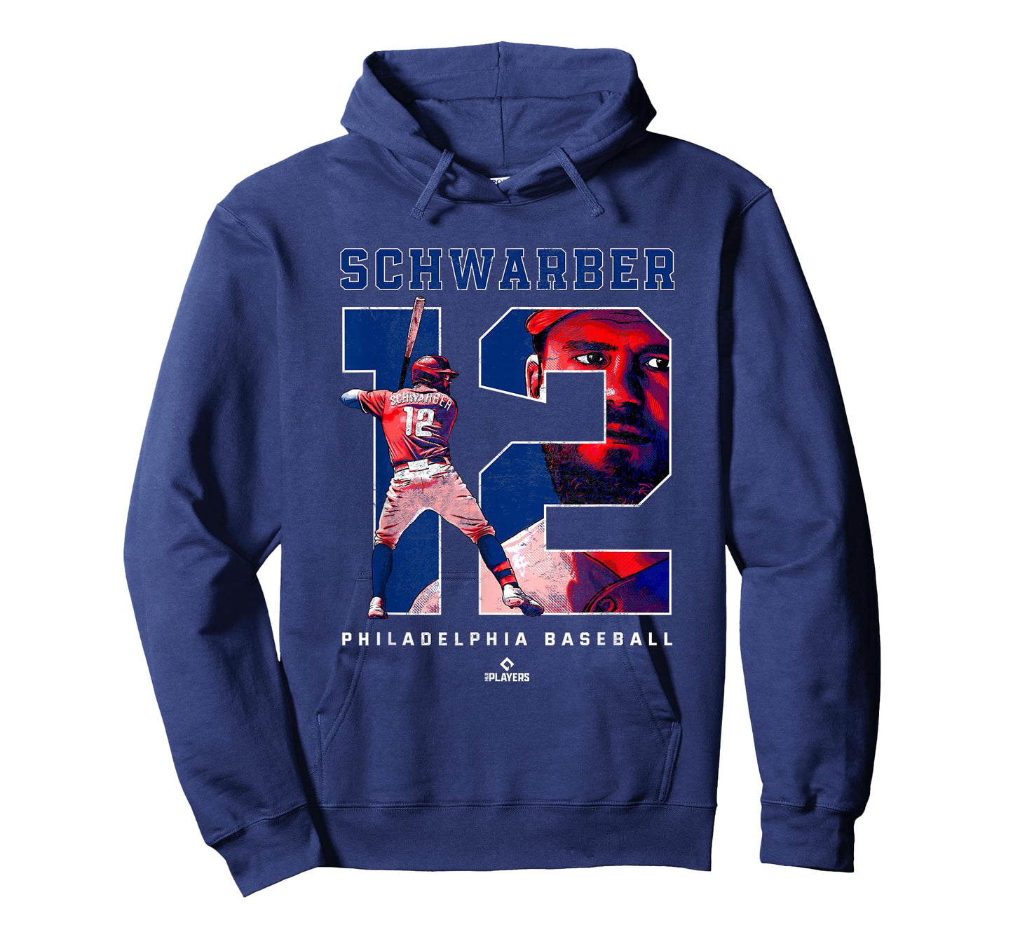 Number and Portrait Kyle Schwarber Philadelphia MLBPA T-Shirt