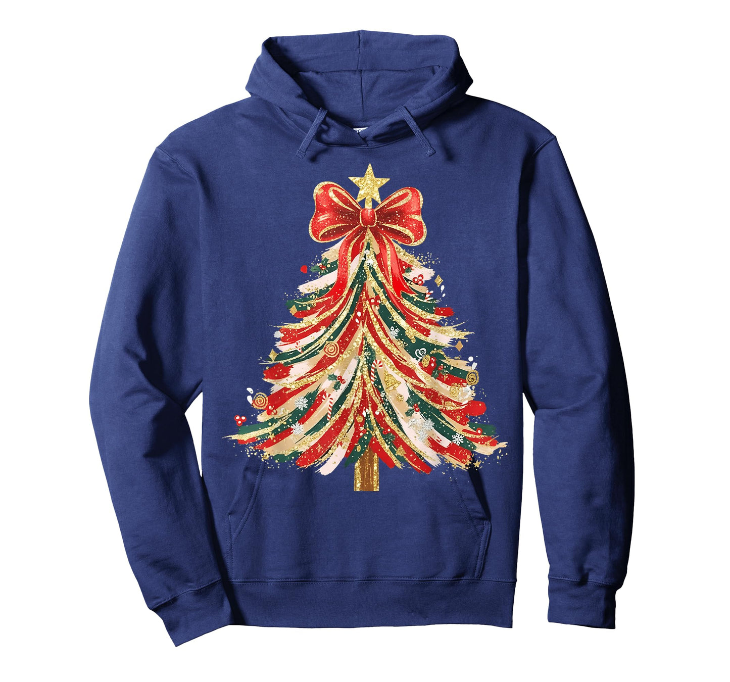 Christmas Tree Xmas Coquette Bow Women Holiday Girly Outfit T-Shirt