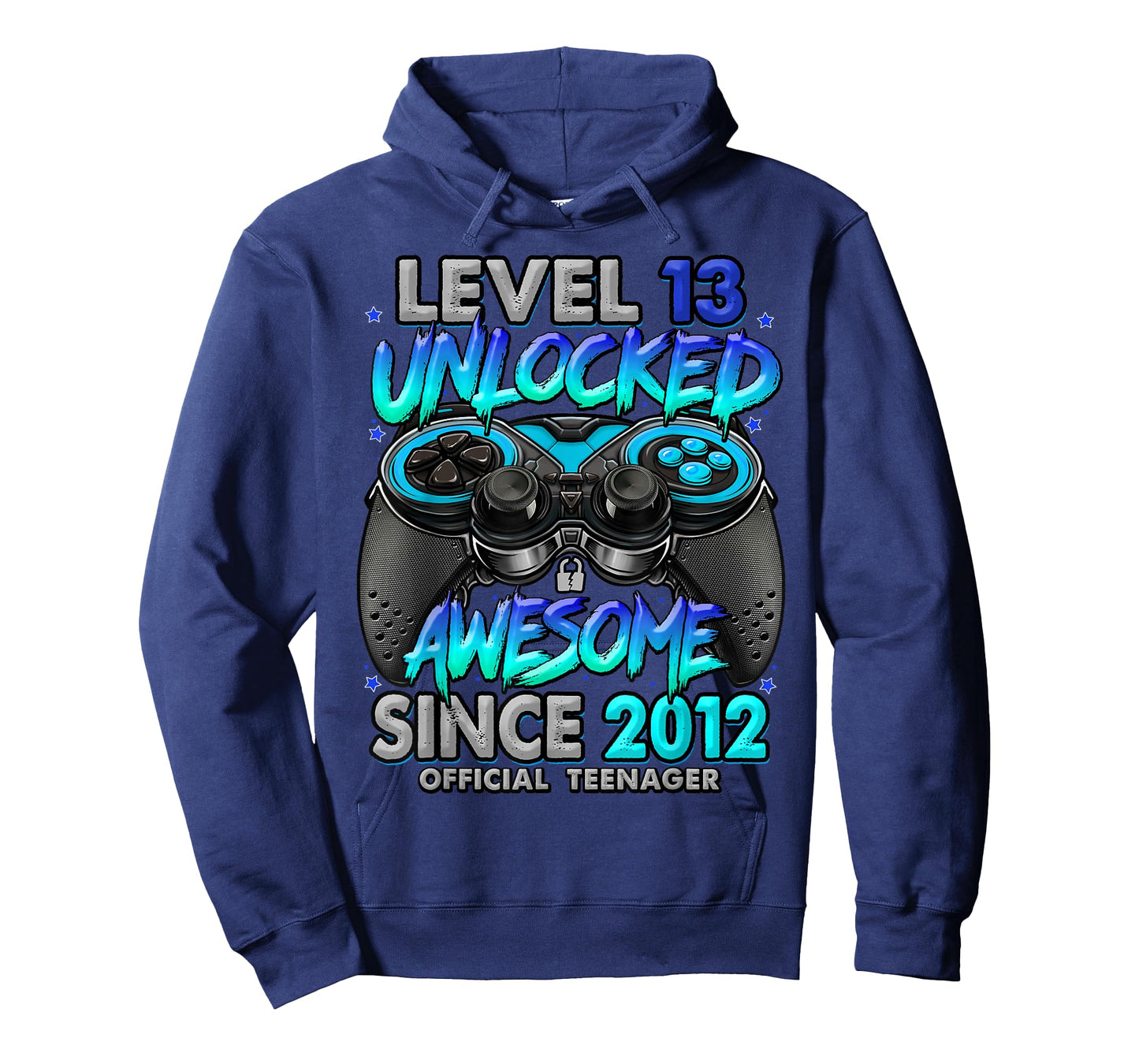 Level 13 Unlocked Awesome Since 2012 13th Birthday Gaming T-Shirt