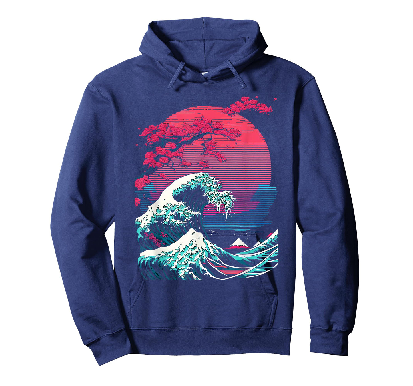 Great Wave Off Kanagawa Retro Glitch Aesthetic Vaporwave T-Shirt