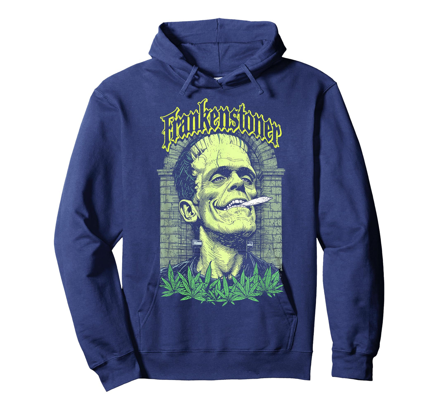 Funny Weed Frankenstein Frankenstoner Stoner Halloween 420 T-Shirt