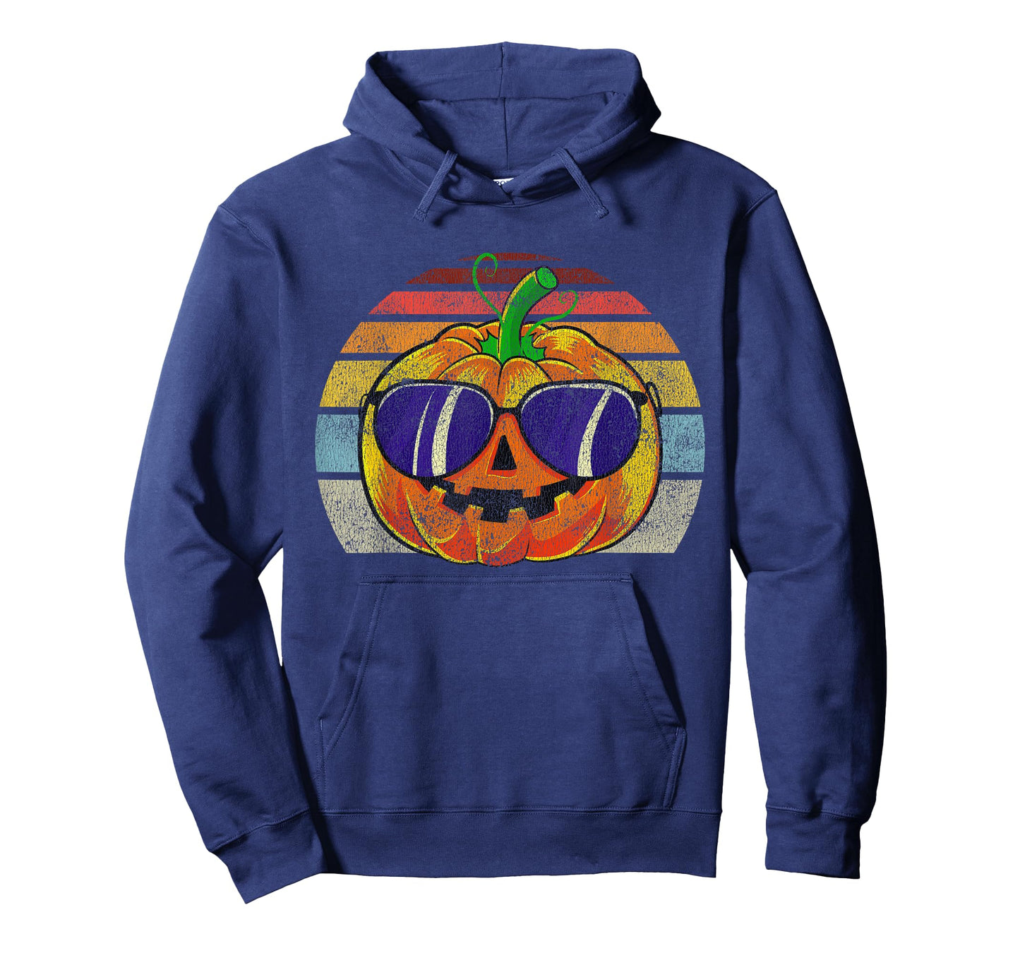 Cool Pumpkin Retro Style Halloween Vintage Women Men Kids T-Shirt