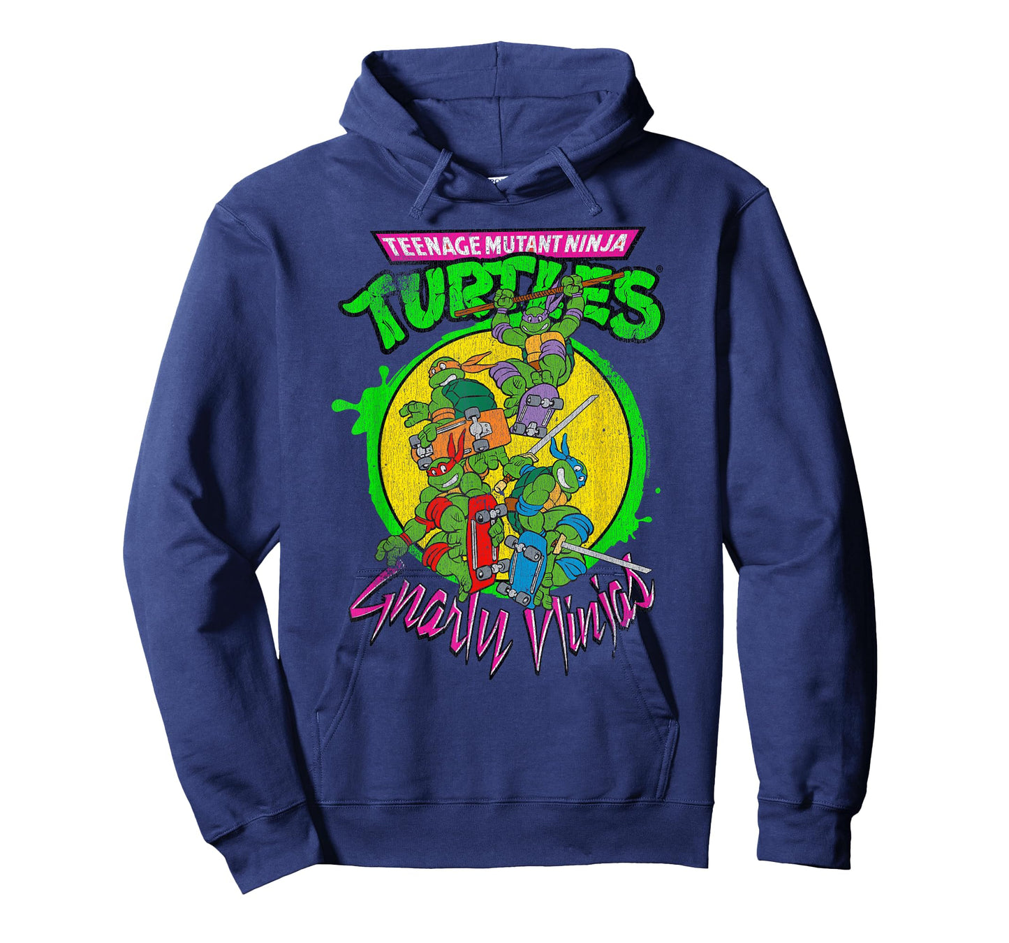Teenage Mutant Ninja Turtles Gnarly Ninjas Group Retro T-Shirt