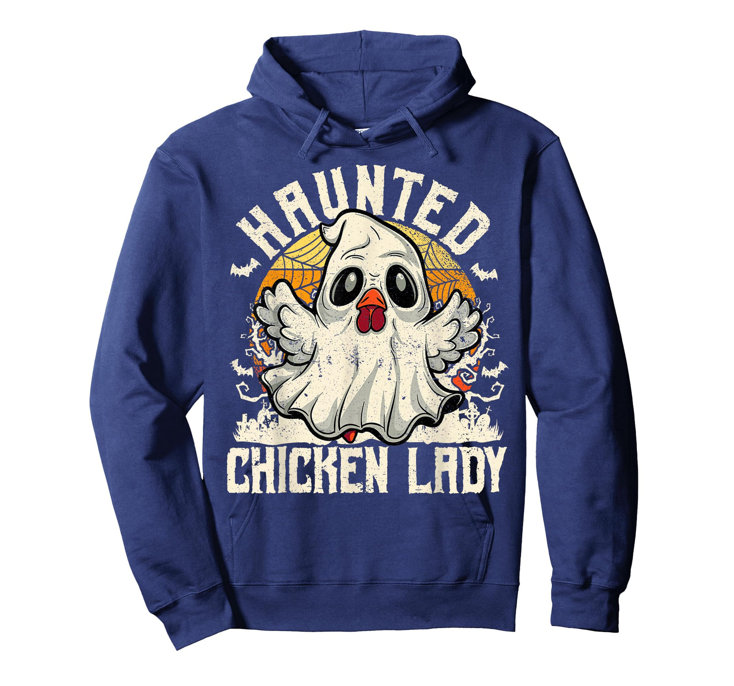 Haunted Chicken Lady Halloween Chicken Women T-Shirt