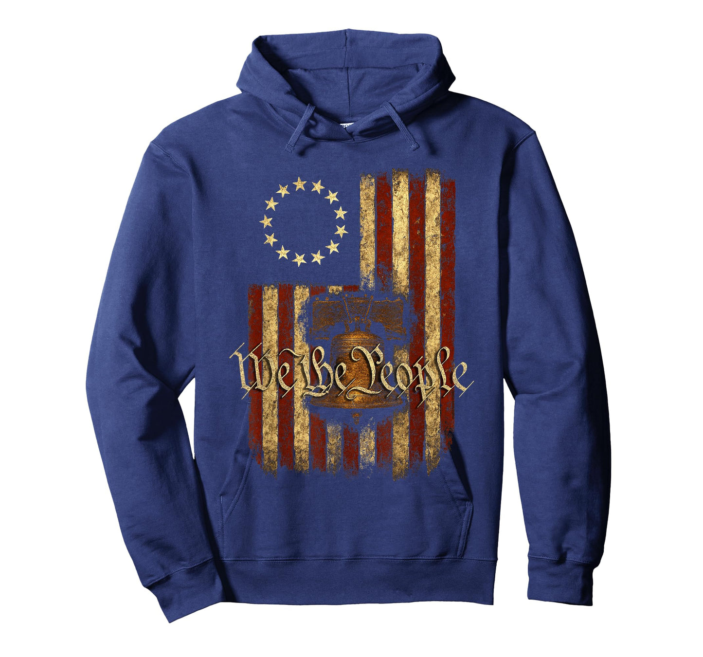Patriotic USA Betsy Ross Flag Liberty Bell We the People T-Shirt