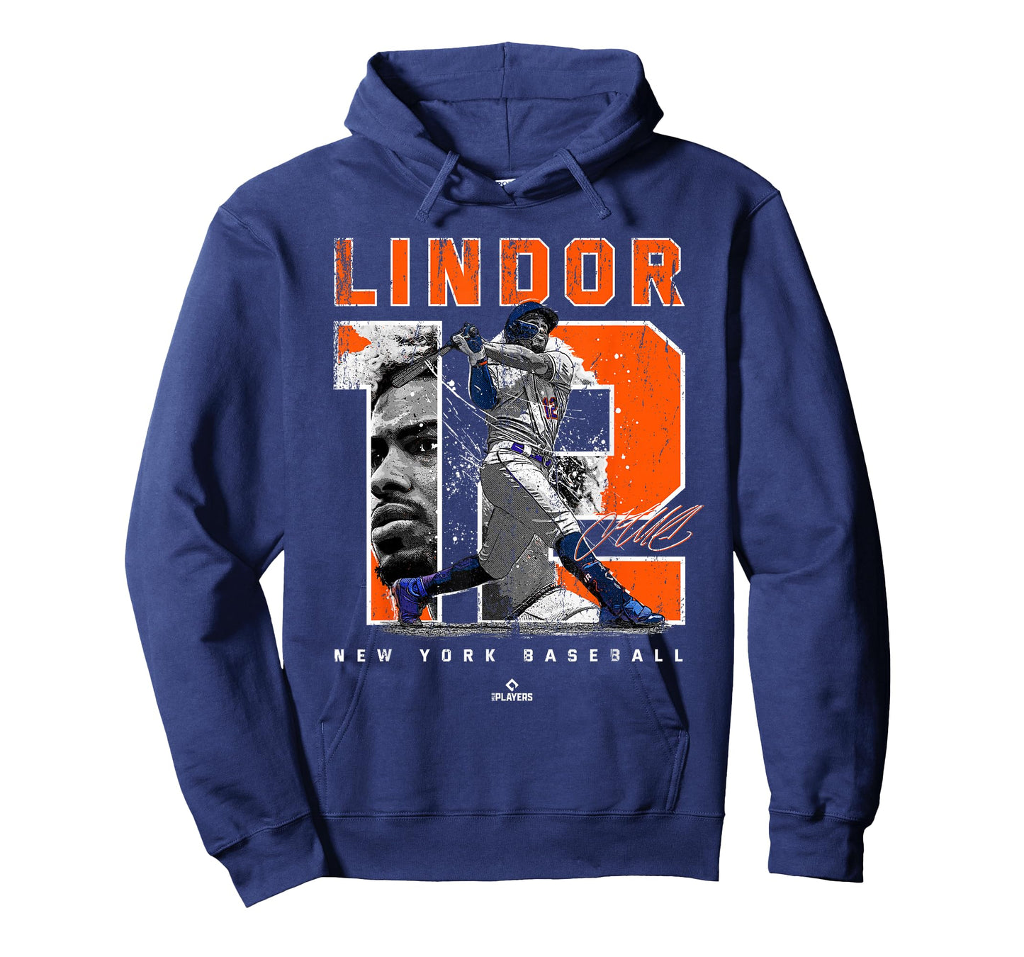 Number and Portrait Francisco Lindor New York MLBPA T-Shirt
