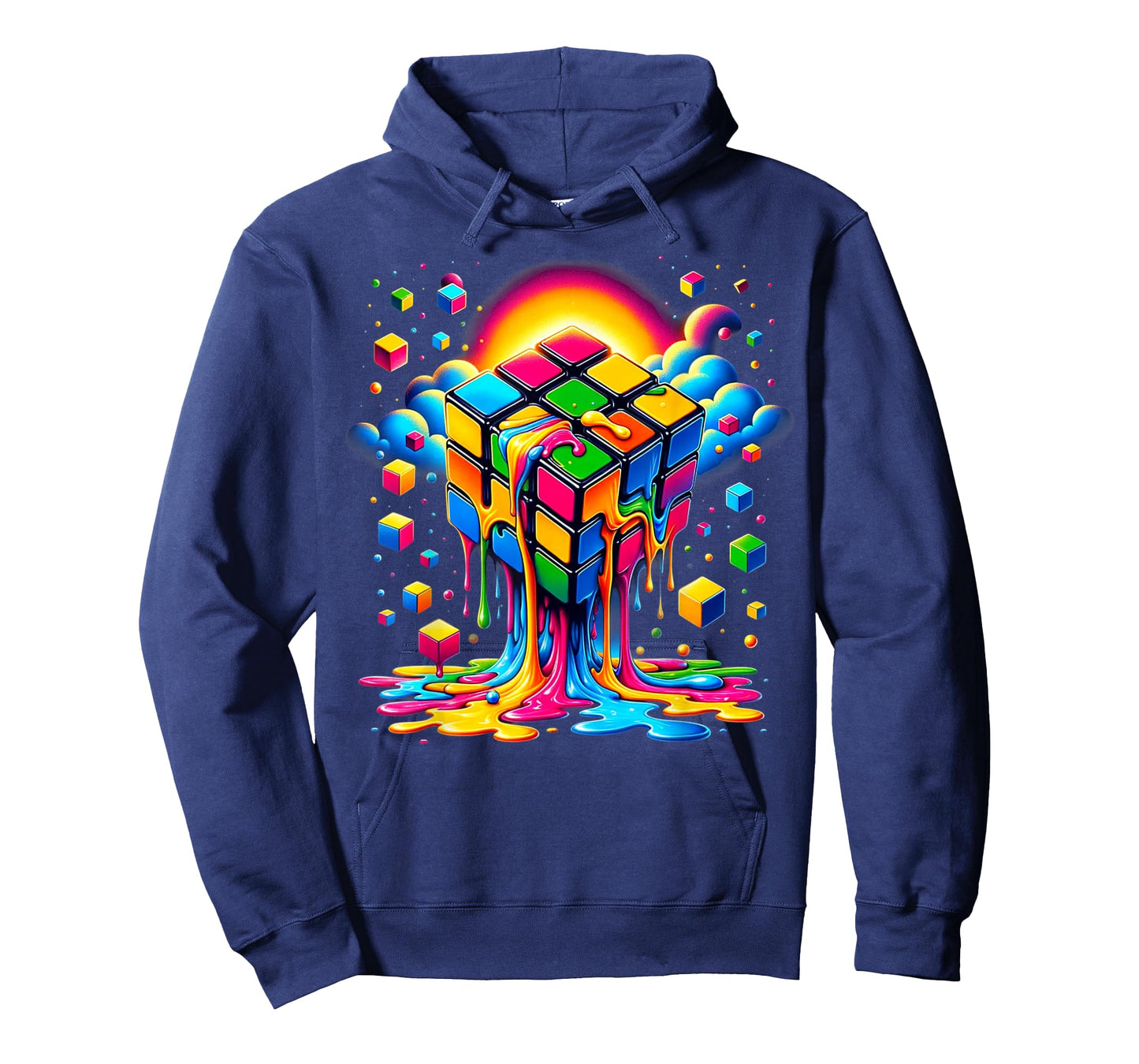 Melting Cube Speed Cubing Vintage Puzzle Youth & Math Lovers T-Shirt