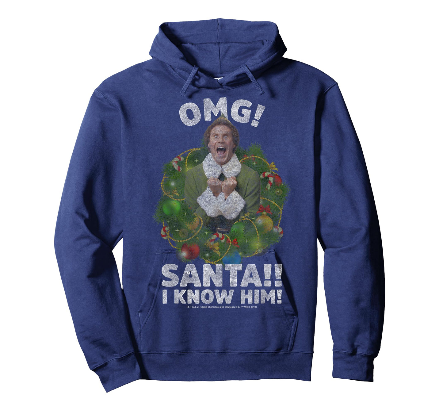 Elf Buddy OMG Santa I Know Him Vintage Joyful Poster T-Shirt