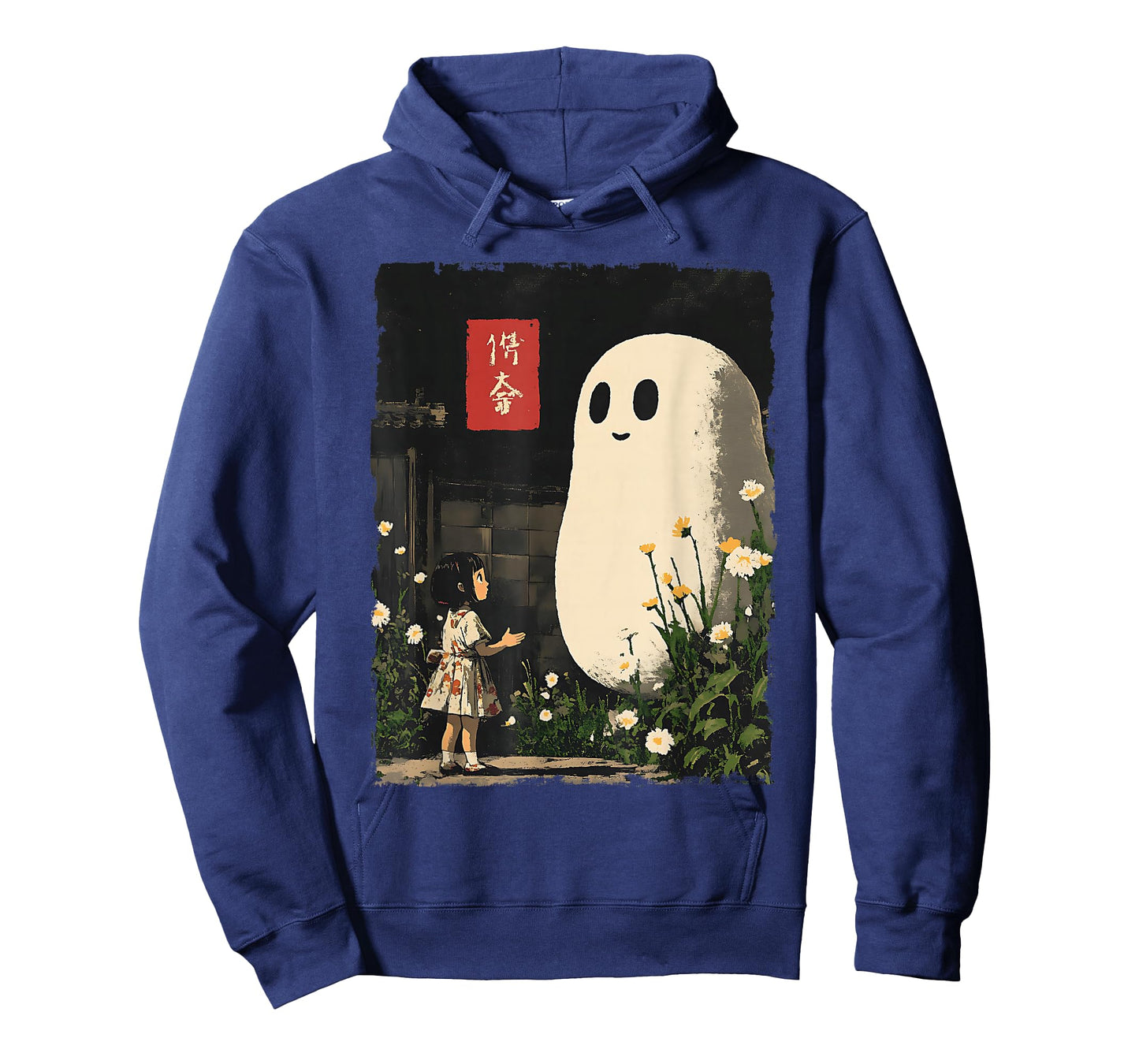 Vintage Japanese Anime Ghost Kawaii Halloween Graphic Tee T-Shirt