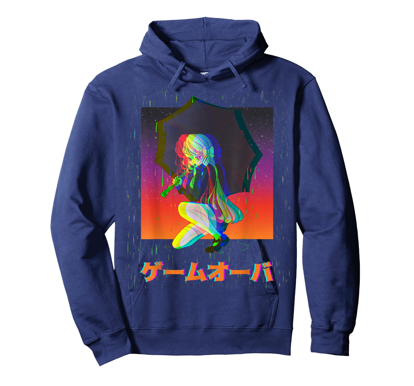 Sad Anime Girl Game Over Glitch Japanese Vaporwave T-Shirt