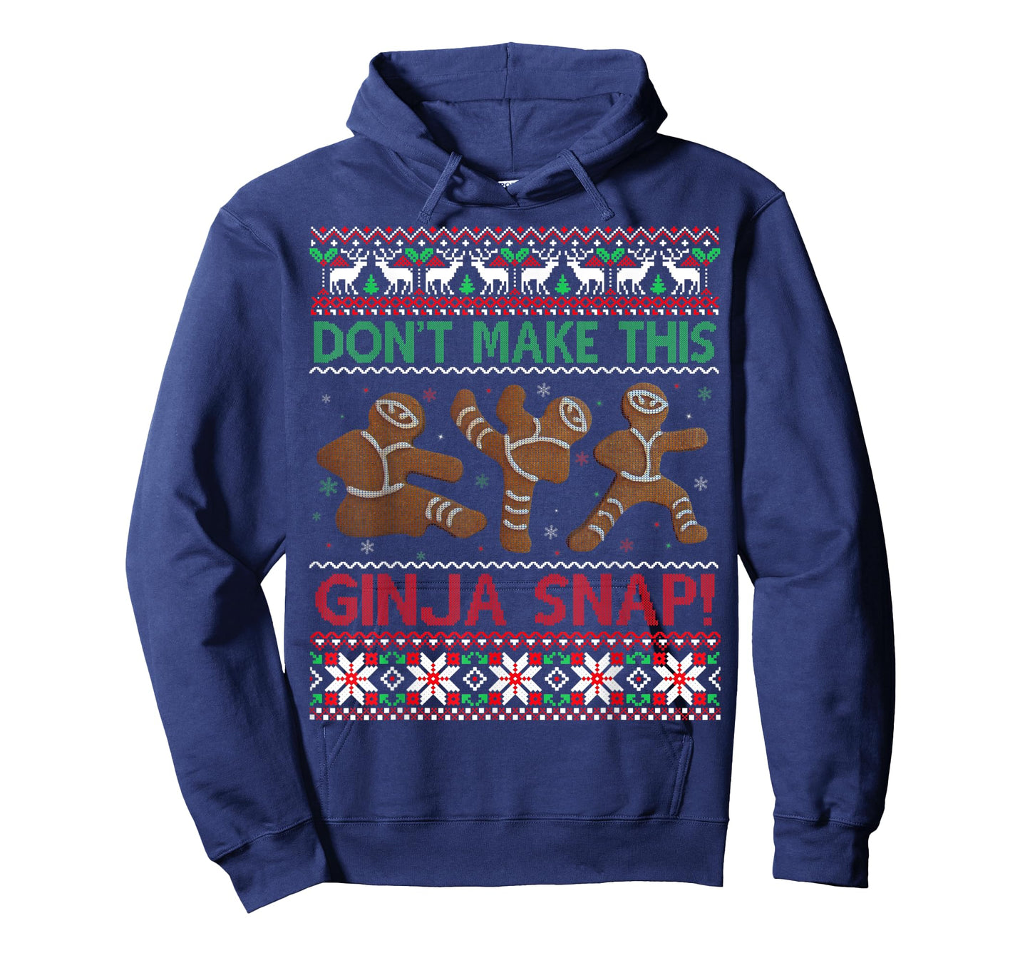 Don't Make This Ginja Snap Ugly Christmas Sweater T-Shirt