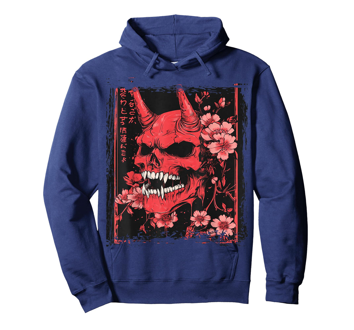 Demon Face Skull Japanese Art Devil Oni Harajuku Aesthetic T-Shirt