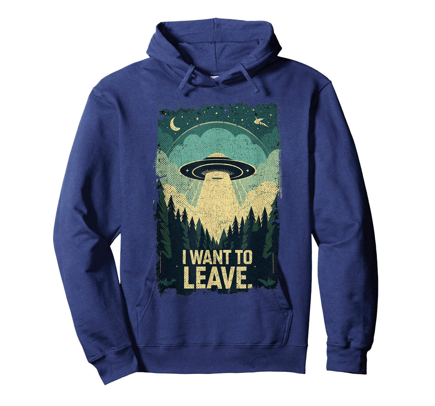 I Want To Leave Science Fiction Extraterrestrial UFO T-Shirt