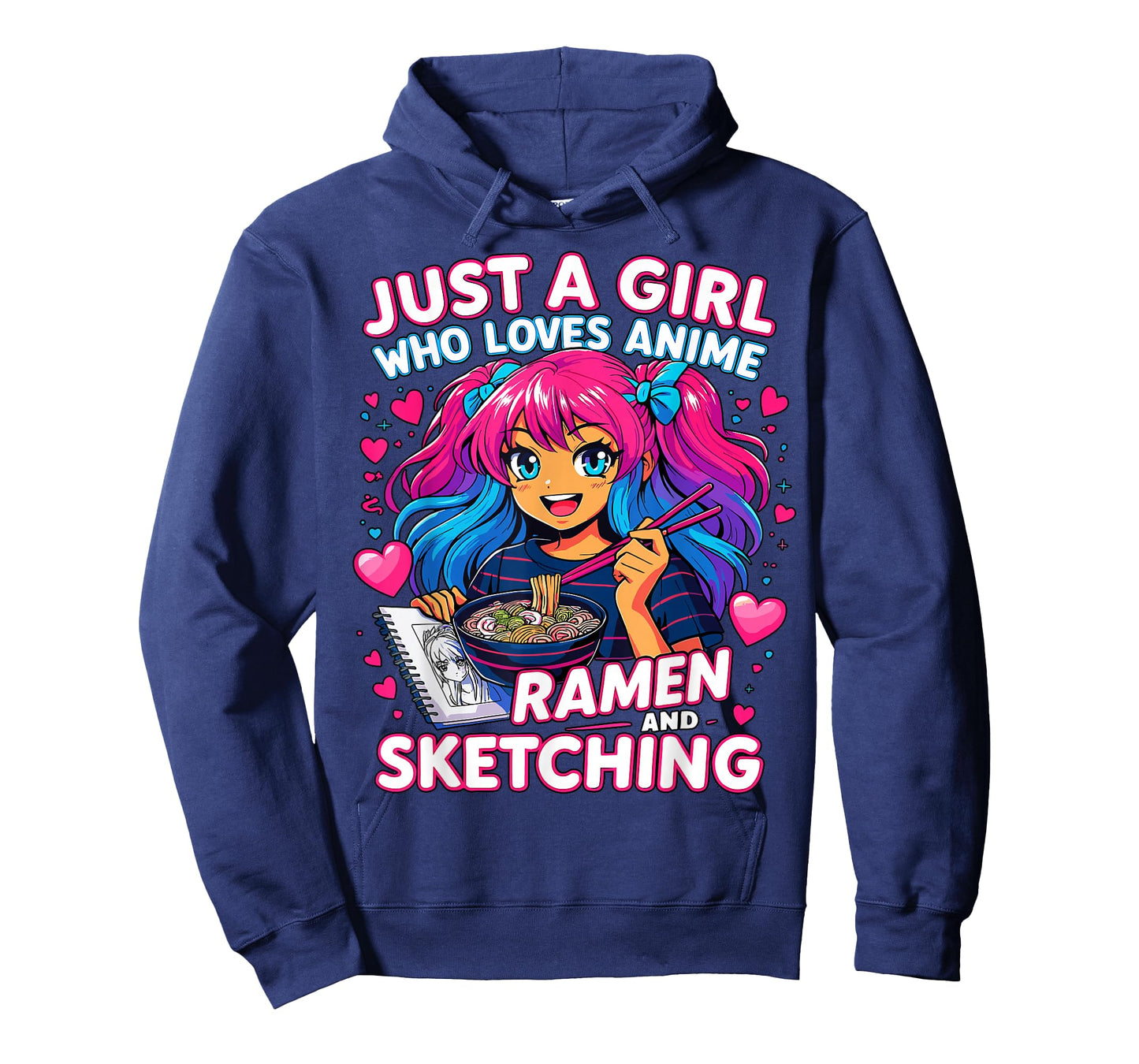 Just a Girl who Loves Anime Ramen and Sketching T-Shirt