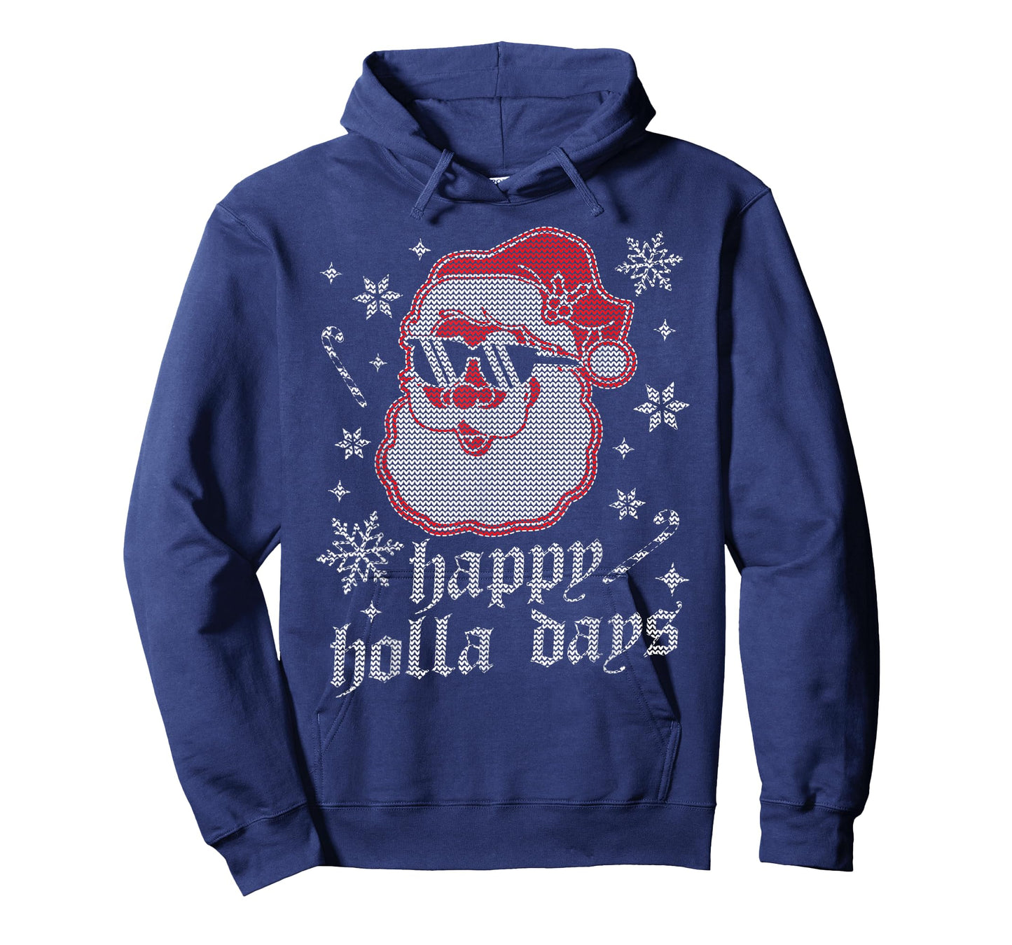 Happy Holla Days - Christmas Santa Claus - Ugly Christmas T-Shirt