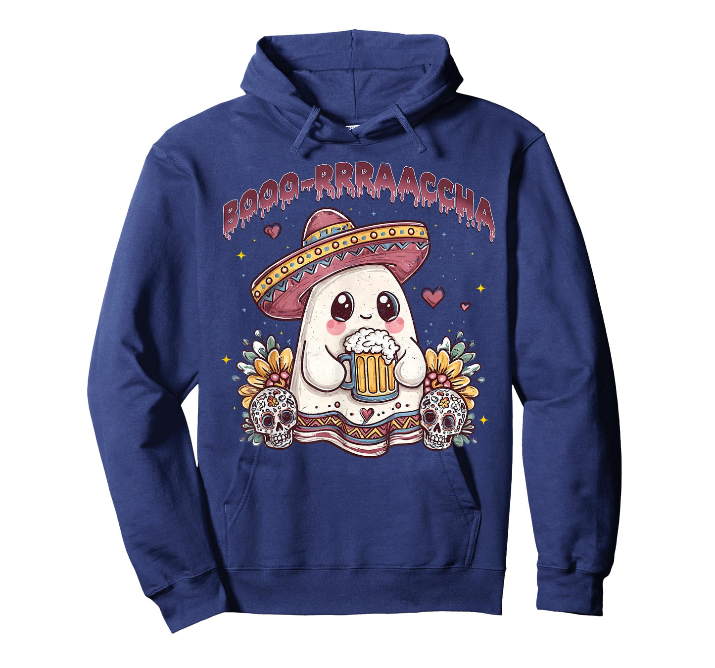 Boo-Racha Halloween Mexican Ghost Boo Borracha Men Women T-Shirt