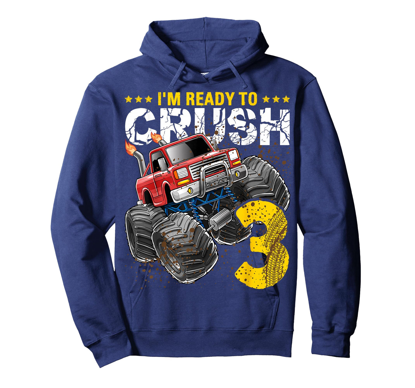 I'm Ready to Crush 3 Monster Truck 3rd Birthday Gift Boys T-Shirt
