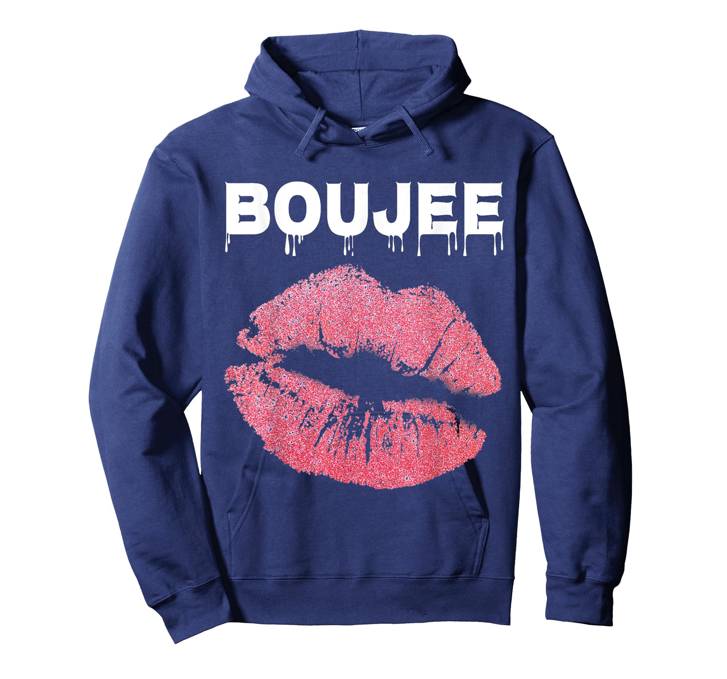 Womens Boujee Dripping Perfect Lips Beauty Gift Kiss T-Shirt