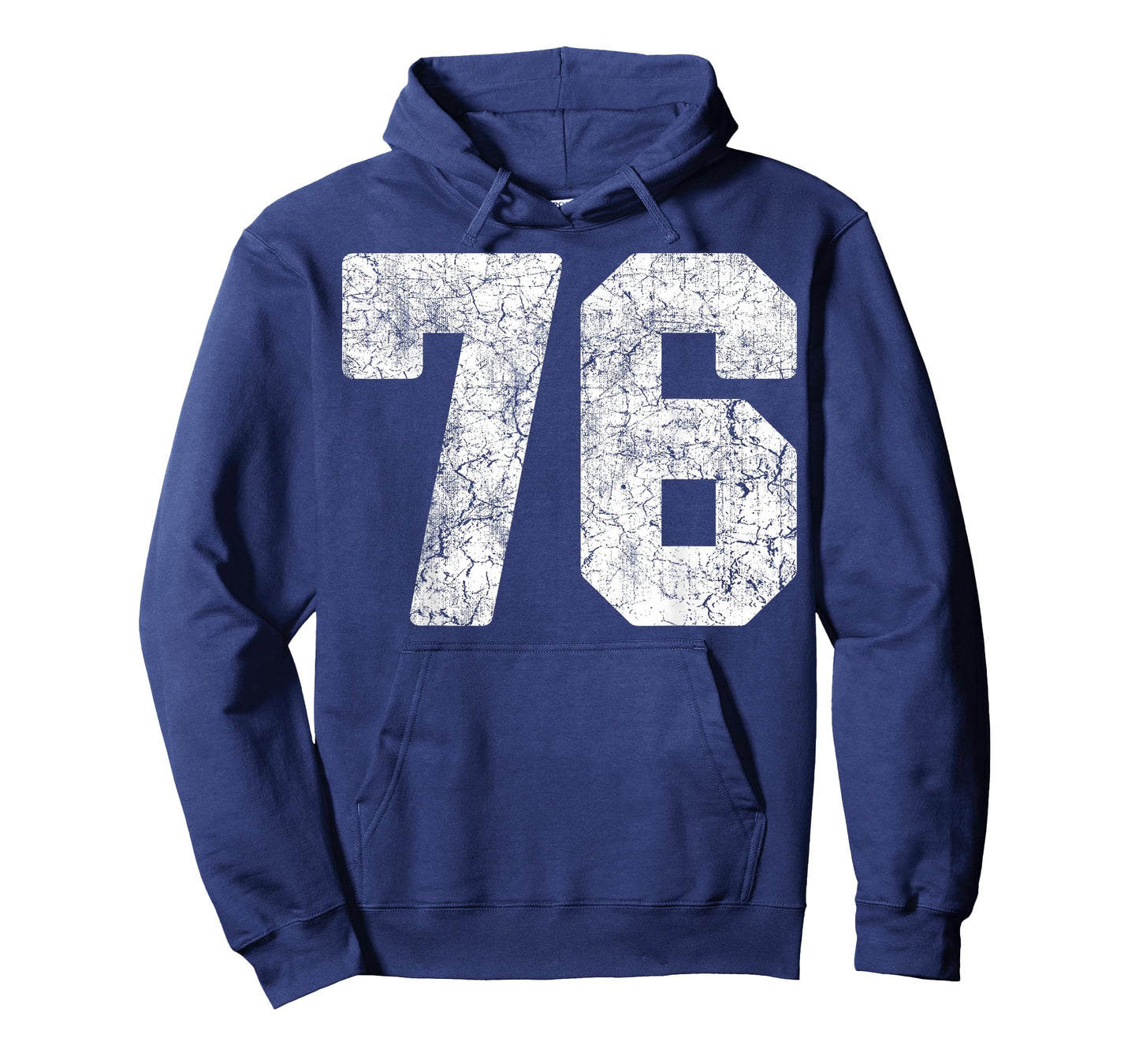 Distressed White Number 76 Jersey Player Uniform #76 Grunge T-Shirt