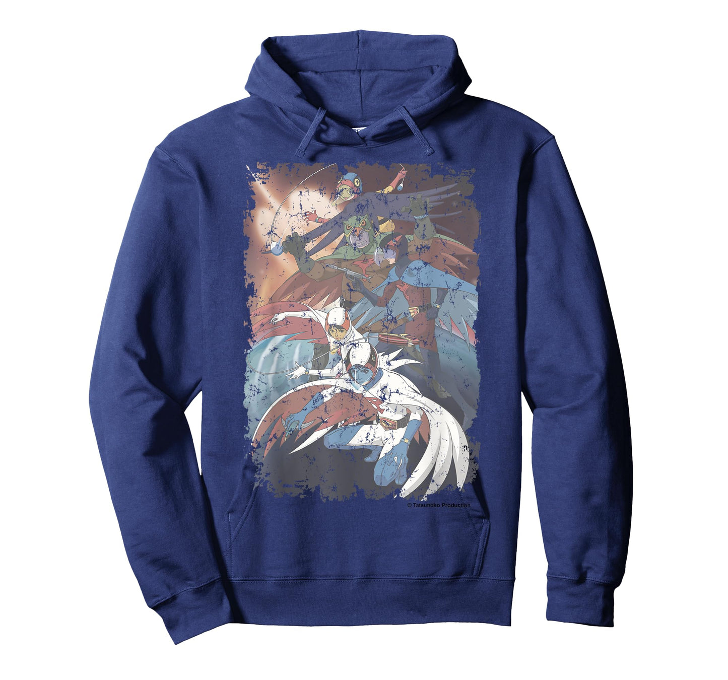 Manga Gatchaman Poster Planet Distressed T-Shirt