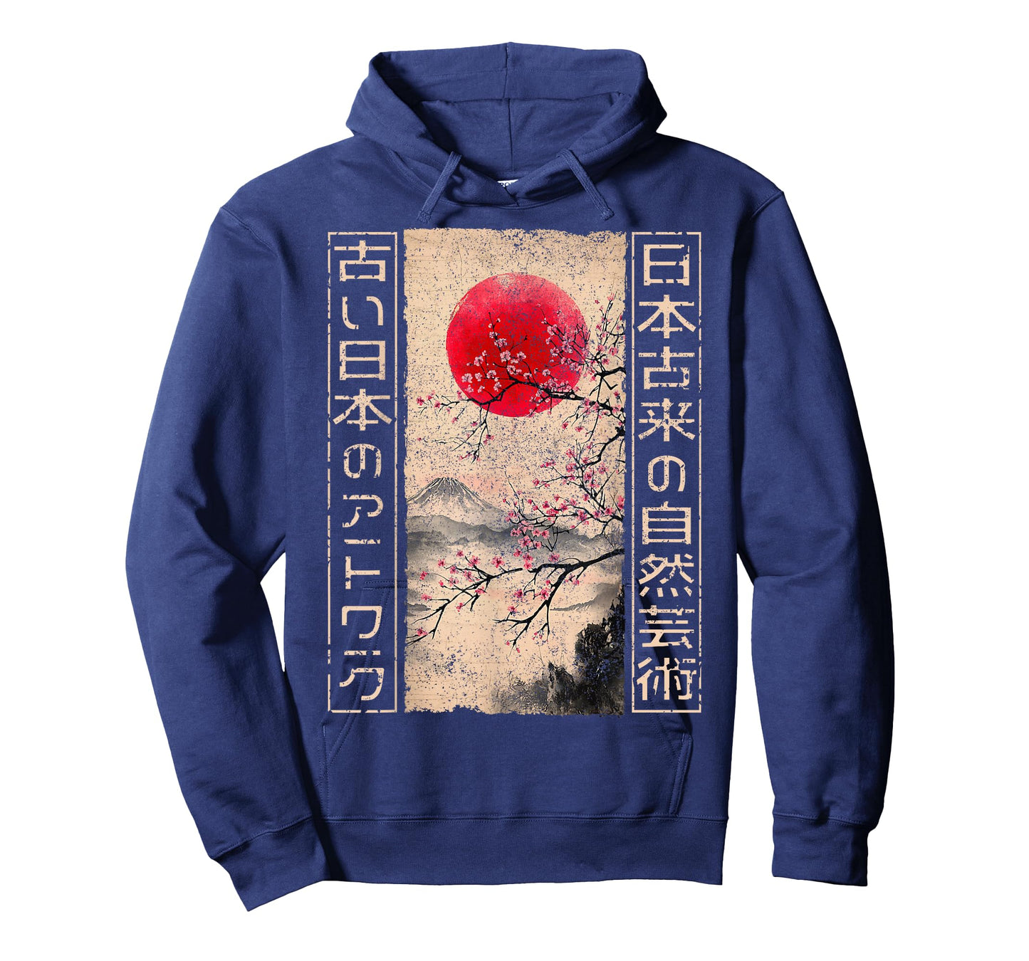 Traditional Japanese Cherry Blossom Woodblock Ukiyo-e Anime T-Shirt