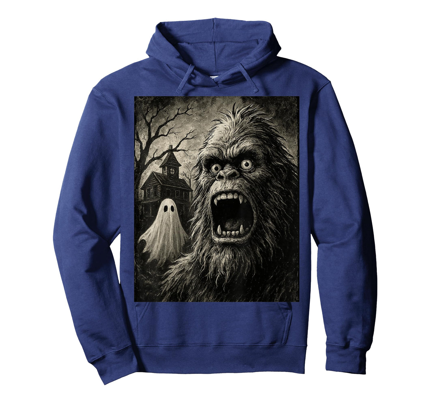 Bigfoot Halloween Funny Sasquatch Ghost Men Boy Kids Bigfoot T-Shirt