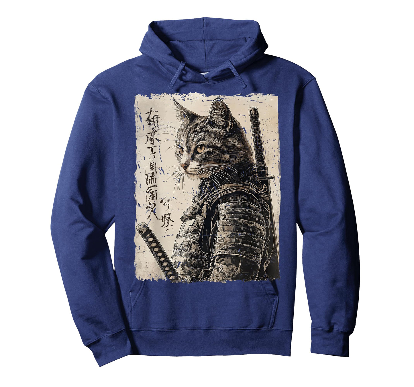Samurai Cat Warrior Japanese Ukiyo-e Artwork Cat Samurai T-Shirt