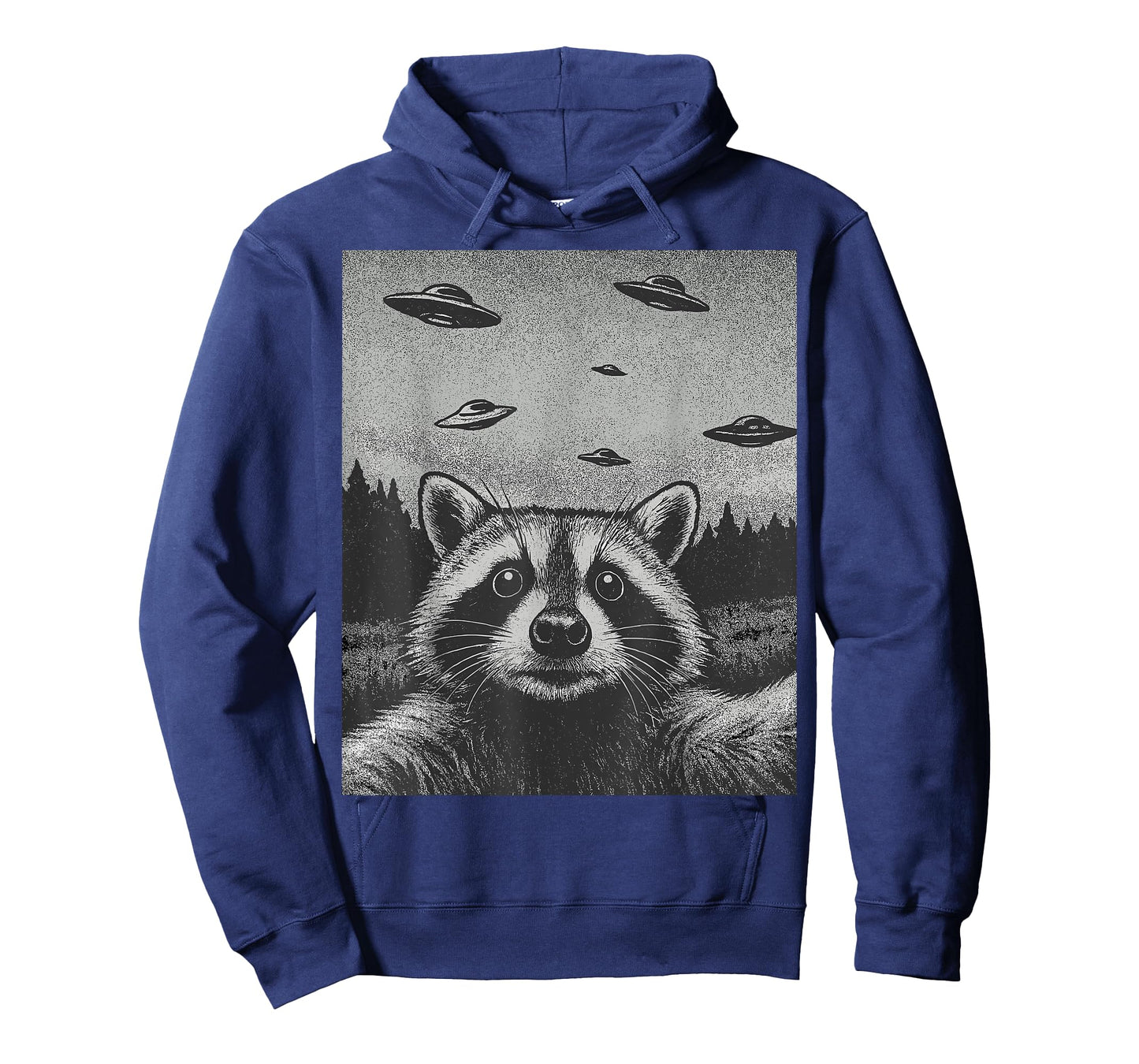 Racoon Selfie With Alien UFO Funny Racoons T-Shirt