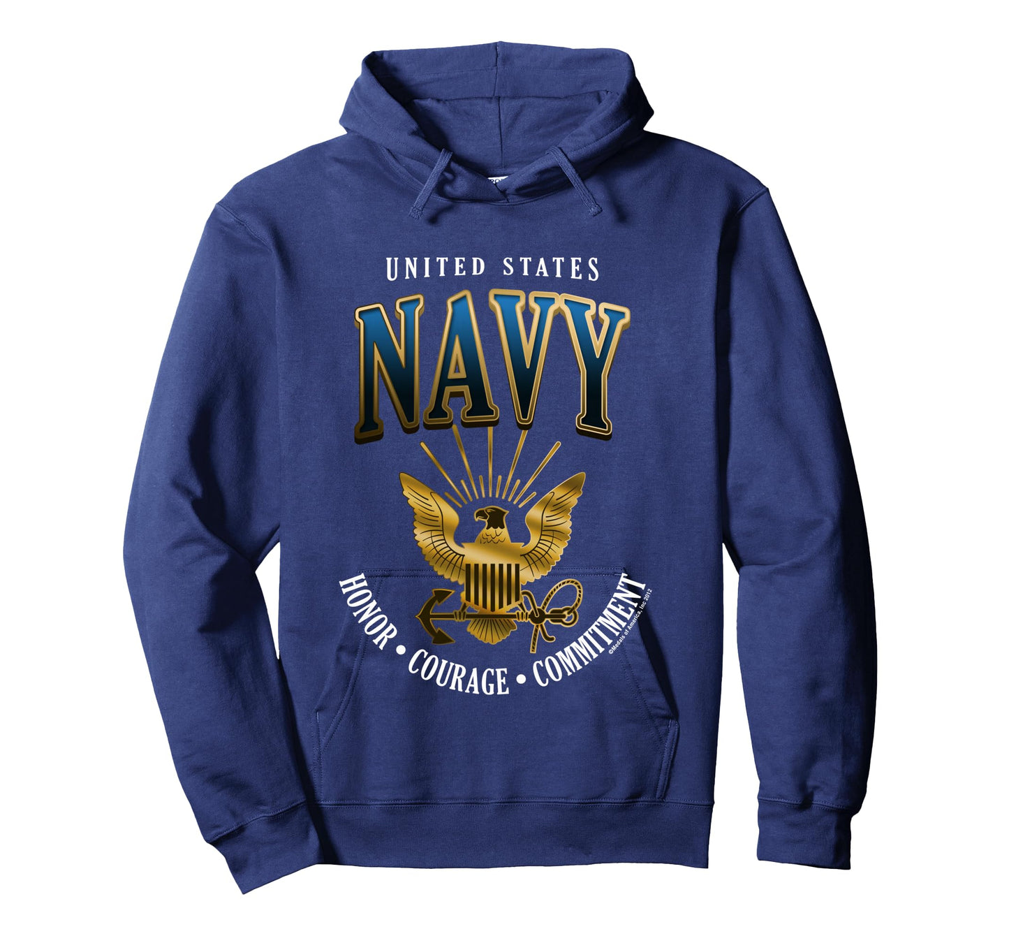 UNITED STATES NAVY HONOR-COURAGE-COMMITMENT Long Sleeve T-Shirt