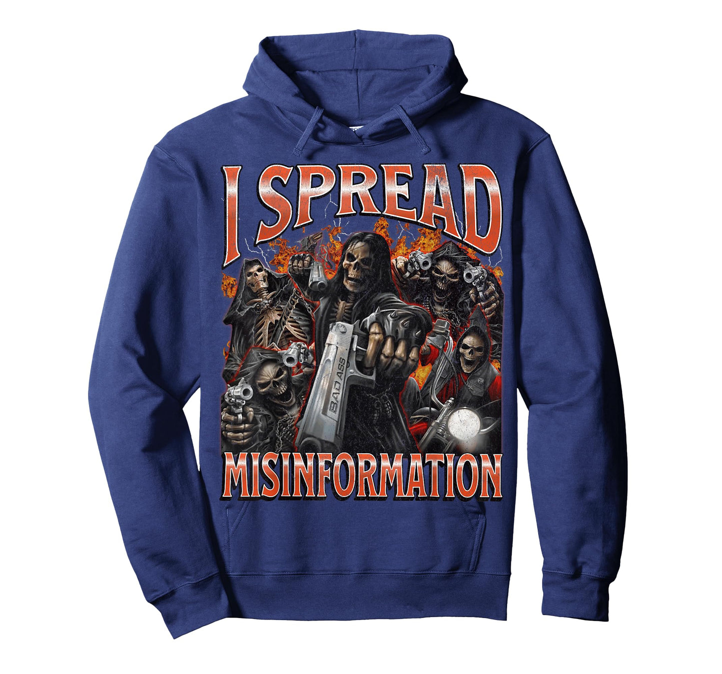 I Spread Misinformation Funny Hard Skeleton Meme Bootleg T-Shirt