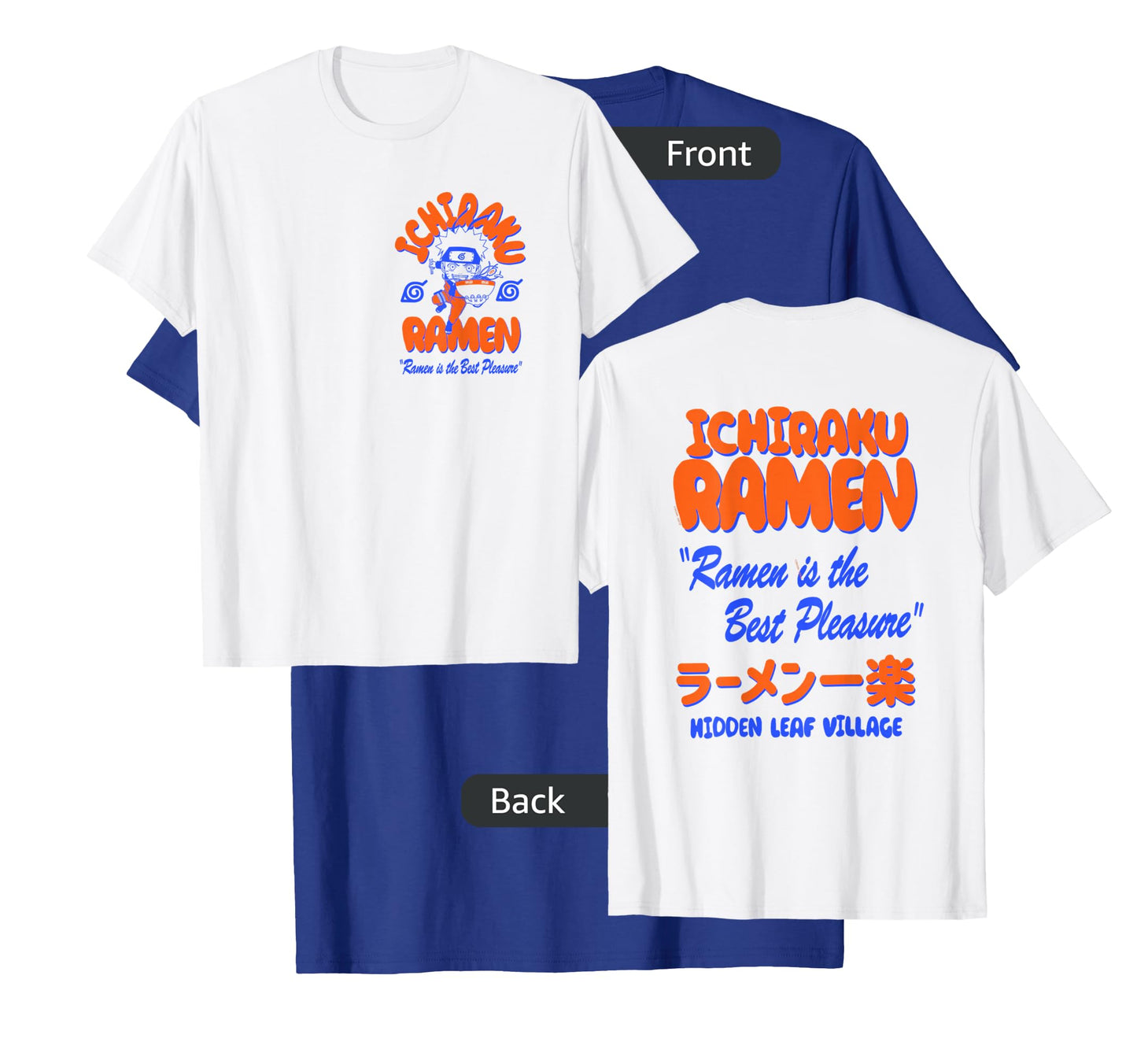 Naruto Shippuden Ichiraku Ramen Front Back Anime T-Shirt