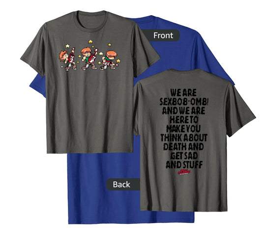 Scott Pilgrim Vs. The World Sexbob-Omb Scott Front & Back T-Shirt