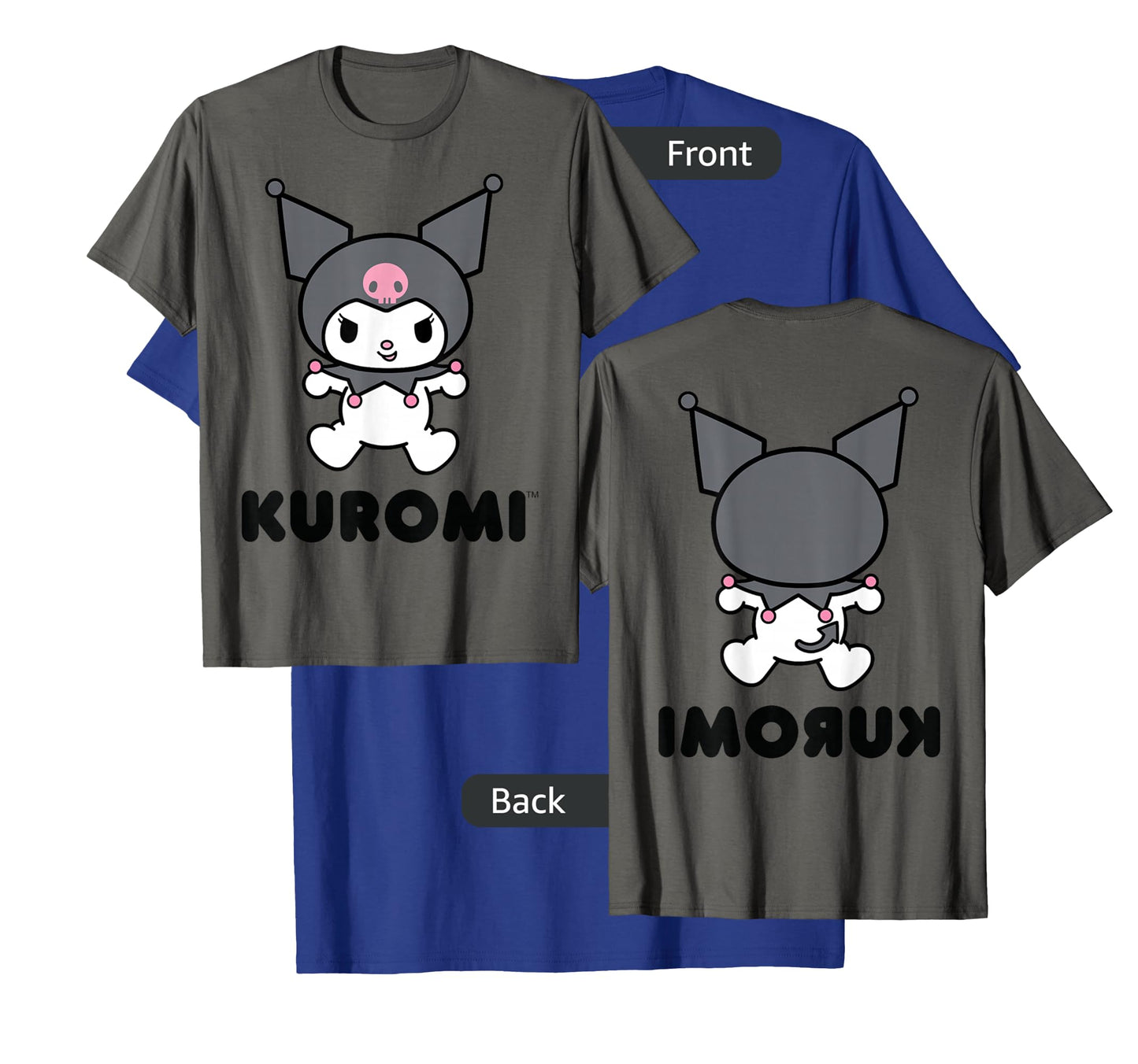 Kuromi Character Front and Back T-Shirt Small