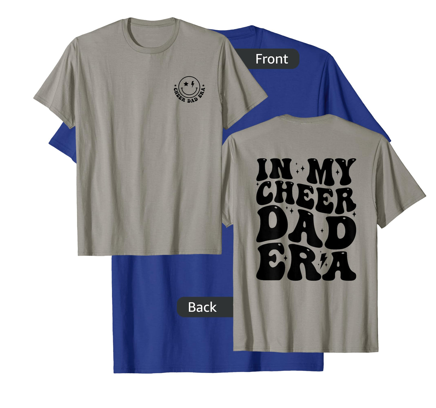 Retro In My Cheer Dad Era Cheerleader Dad (2 Sides) T-Shirt
