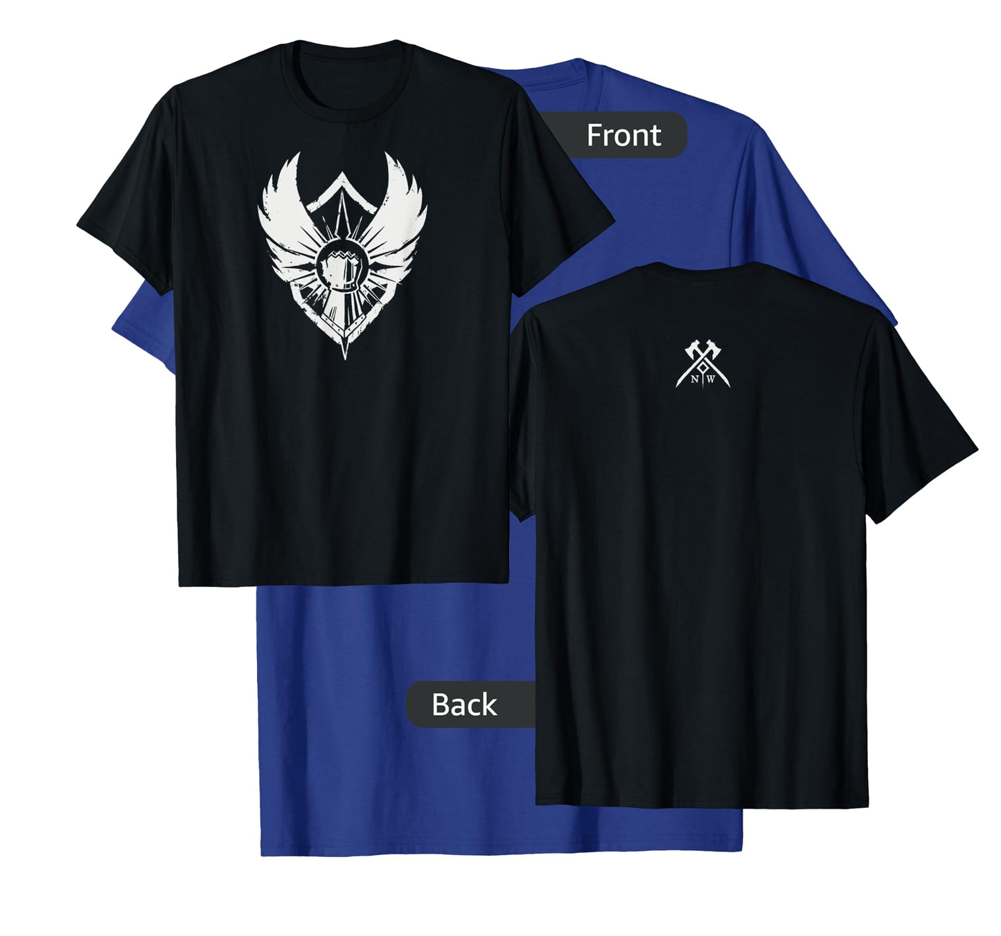 Amazon Games - New World Covenant Logo T-Shirt, Men's Black Small Classic Fit Short Sleeve Cotton T-Shirt