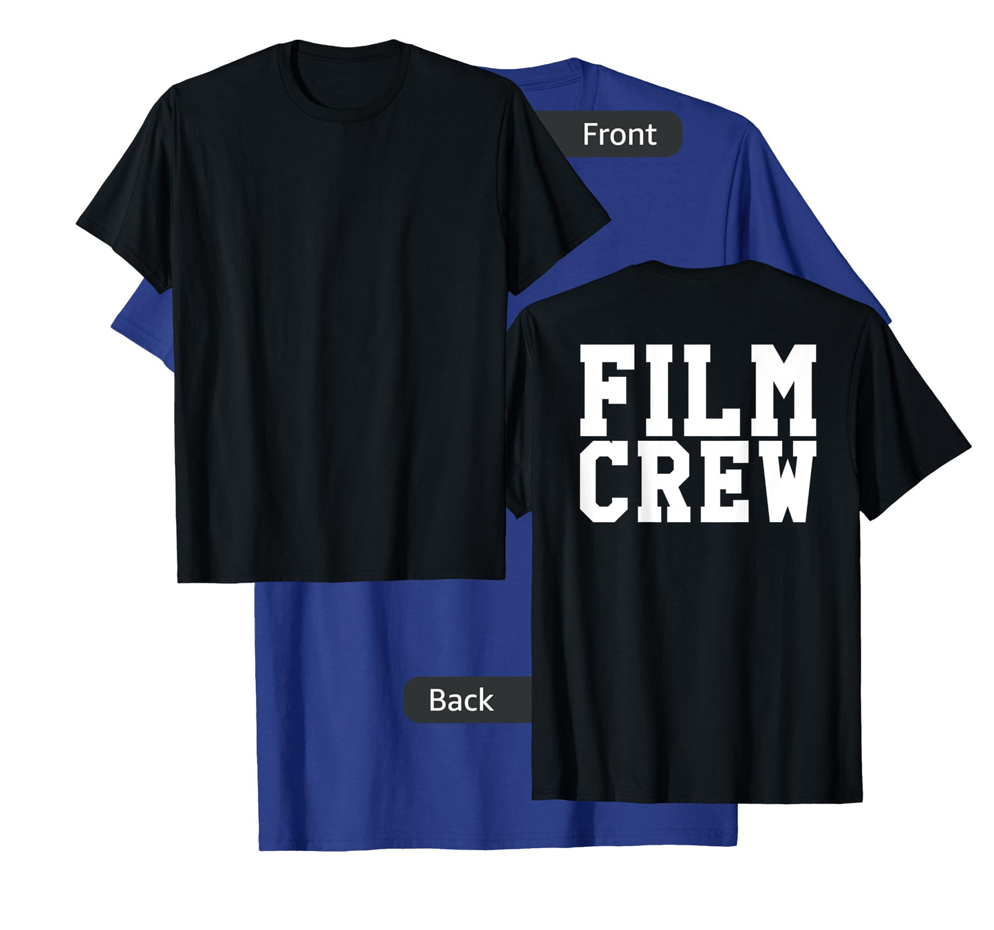 BACK ONLY Film Crew TV Camera Production Shirt