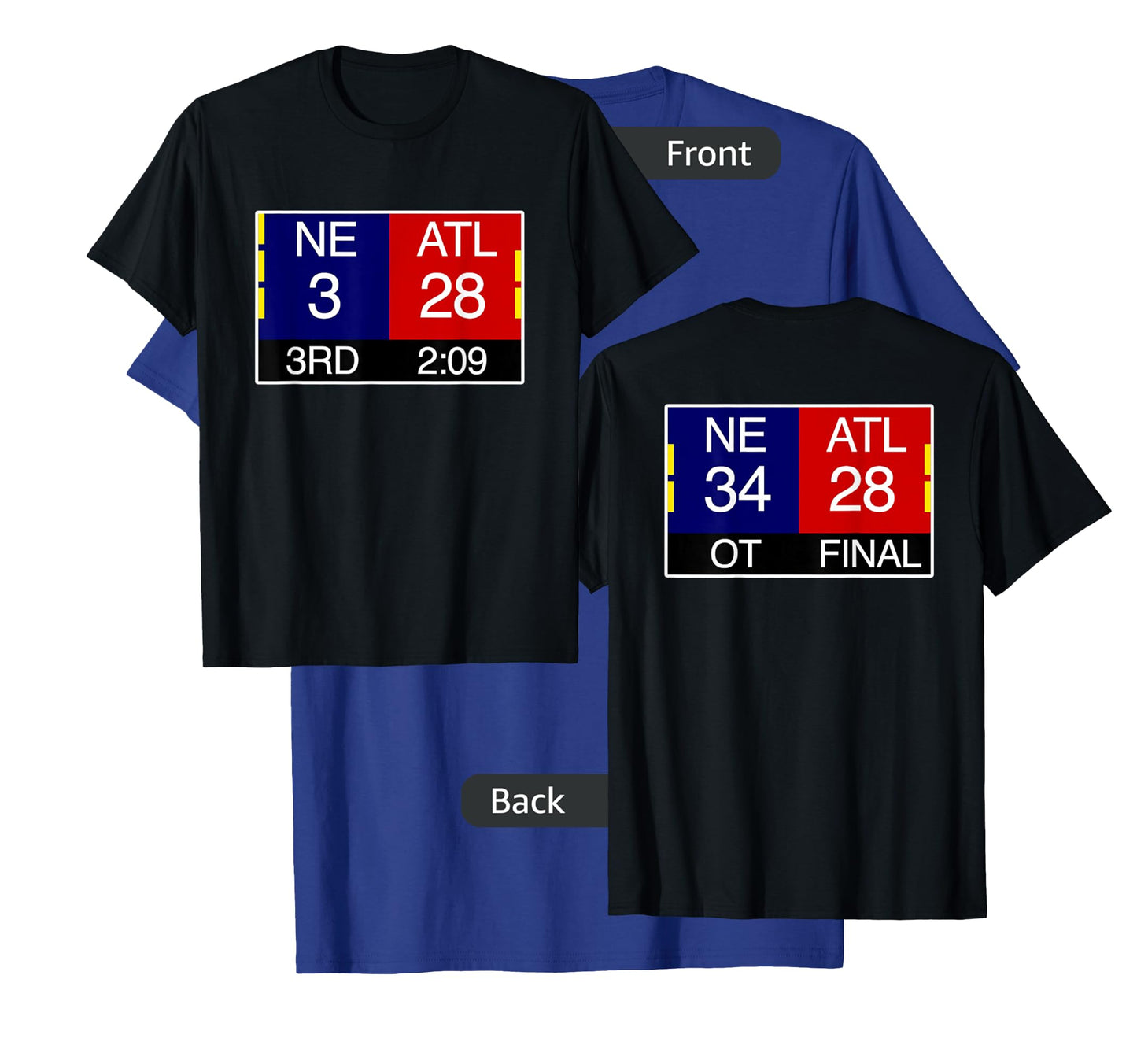 Final NE 3 ATL 28 T-Shirt | Great Comeback Shirt T-Shirt