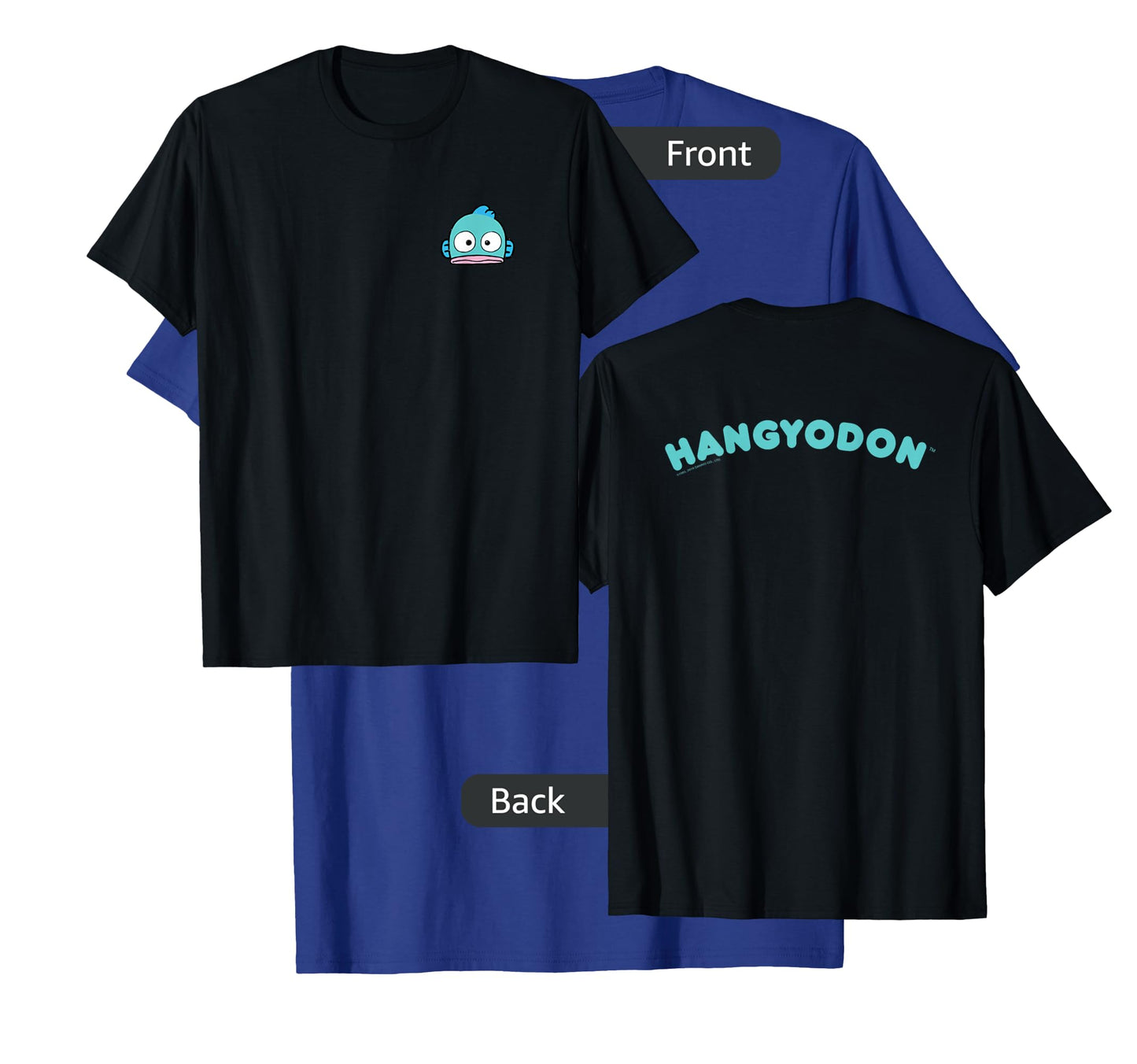 Hangyodon Front and Back Logo Tee Shirt T-Shirt