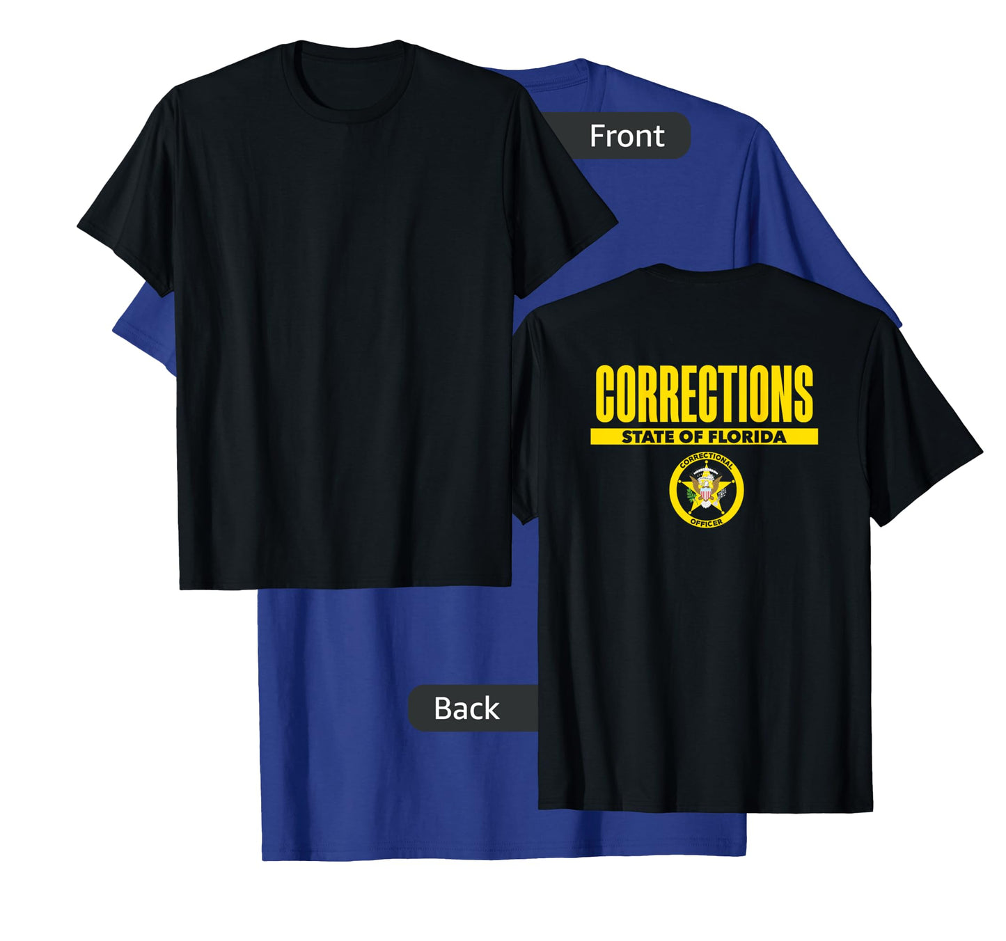 Florida Correctional Officer Thin Gray Line Flag T-Shirt