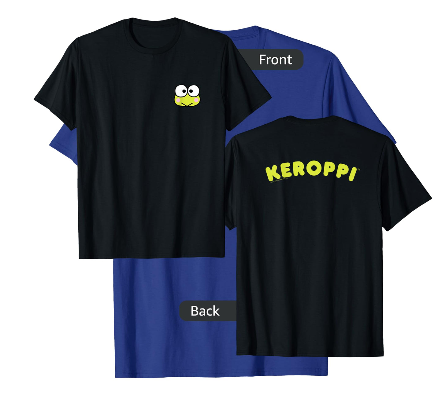 Keroppi Front and Back Logo Tee Shirt T-Shirt