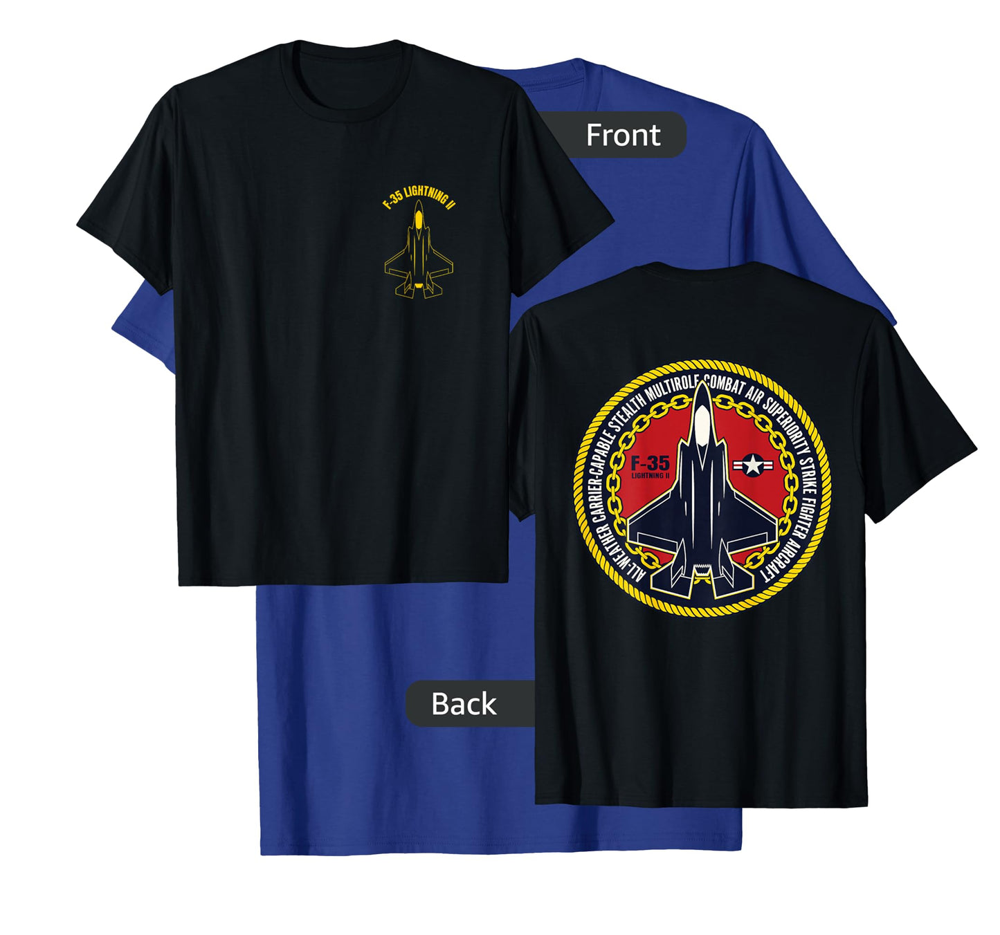F 35 Military Fighter Jet Aircraft Design T-Shirt