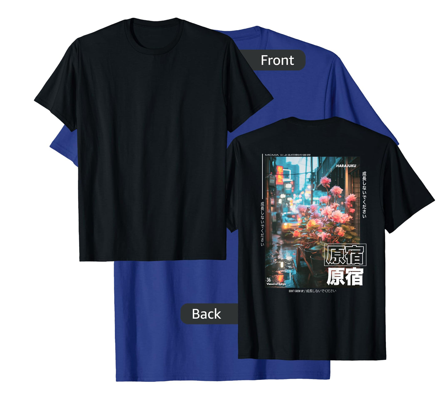 Japanese Streetwear Retro Aesthetic Harajuku BACK PRINT T-Shirt