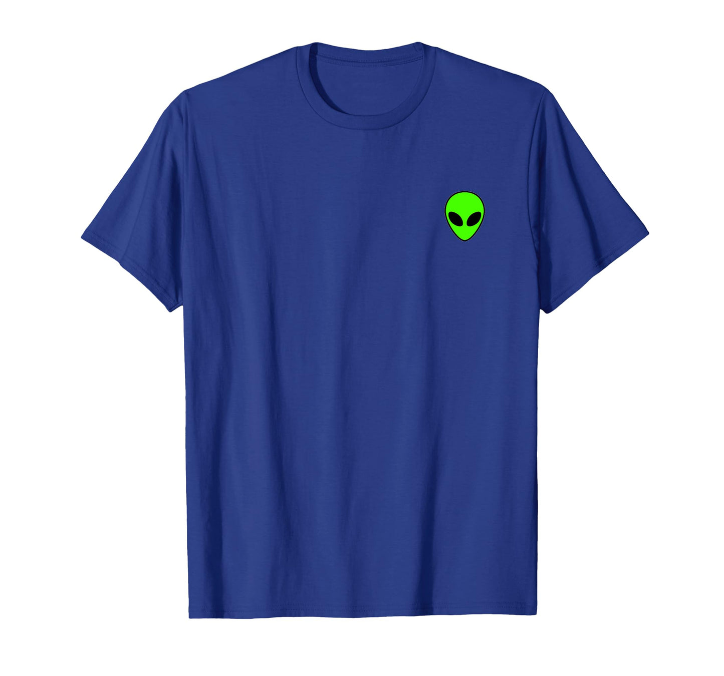 Alien Head Pocket Patch T-Shirt for Men and Women T-Shirt